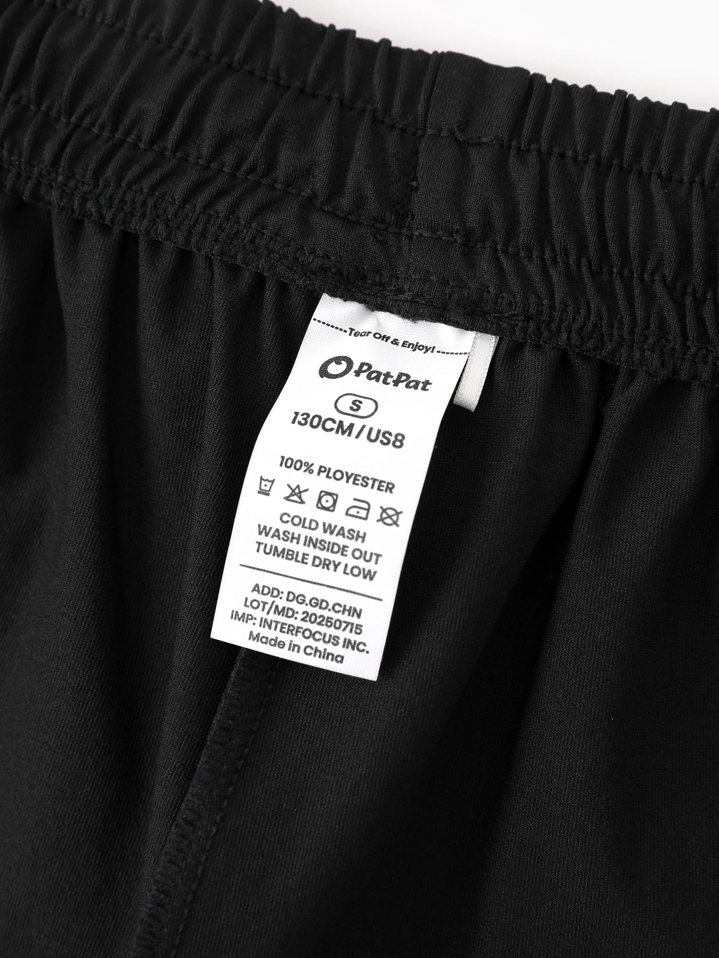 kids-jogger-pants-with-elastic-waistband-and-drawstring-comfortable-everyday-sweatpants-with-pockets-for-boys-and-girls-black - Image 6