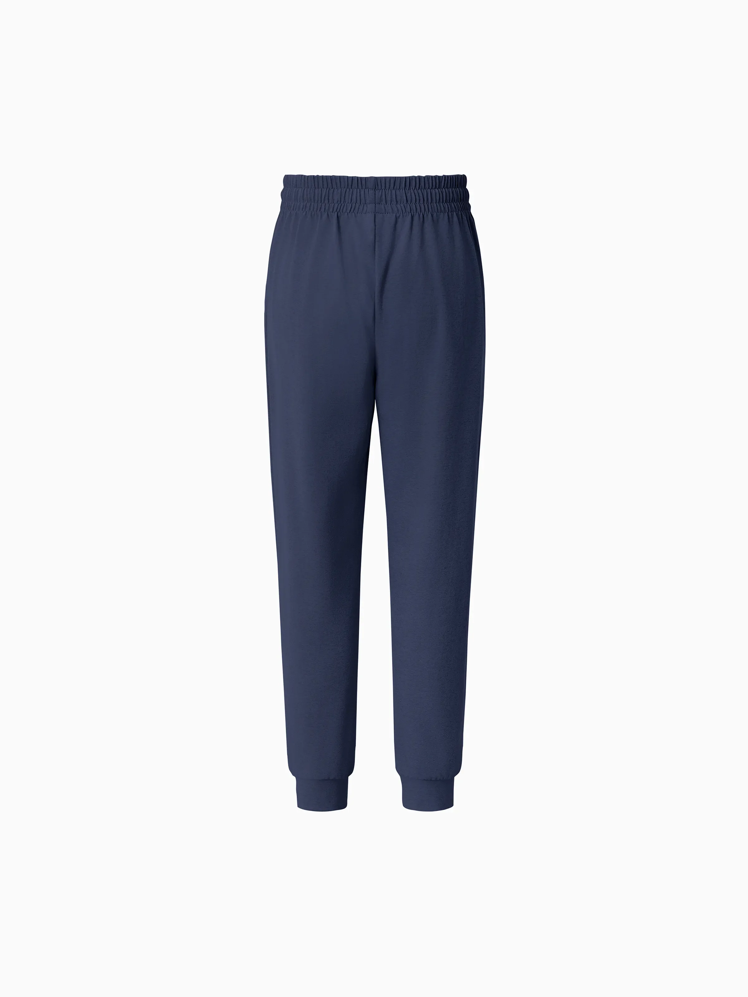 kids-jogger-pants-with-elastic-waistband-and-drawstring-comfortable-everyday-sweatpants-with-pockets-for-boys-and-girls-deep-blue - Image 2