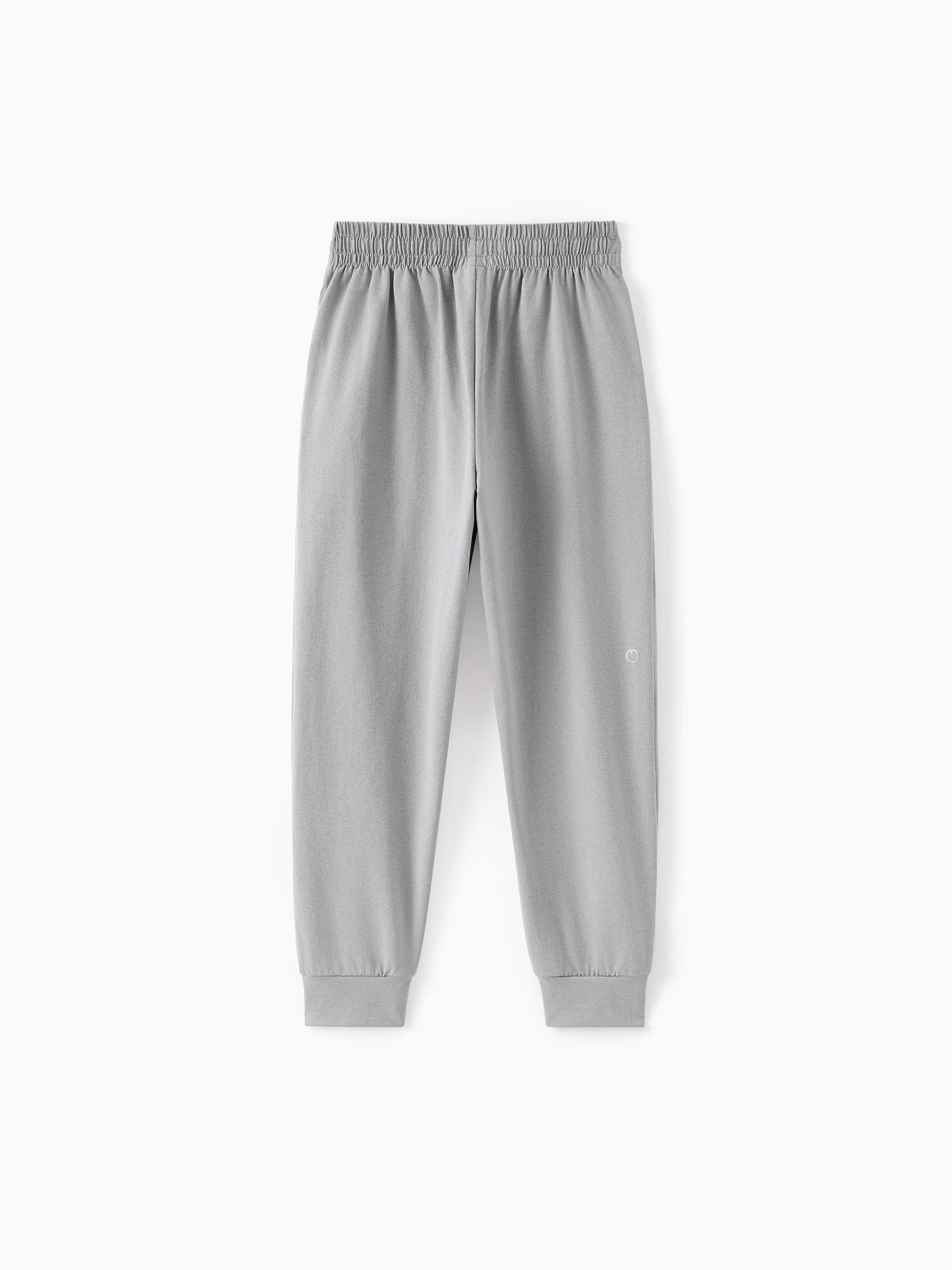 kids-jogger-pants-with-elastic-waistband-and-drawstring-comfortable-everyday-sweatpants-with-pockets-for-boys-and-girls-light-grey - Image 10