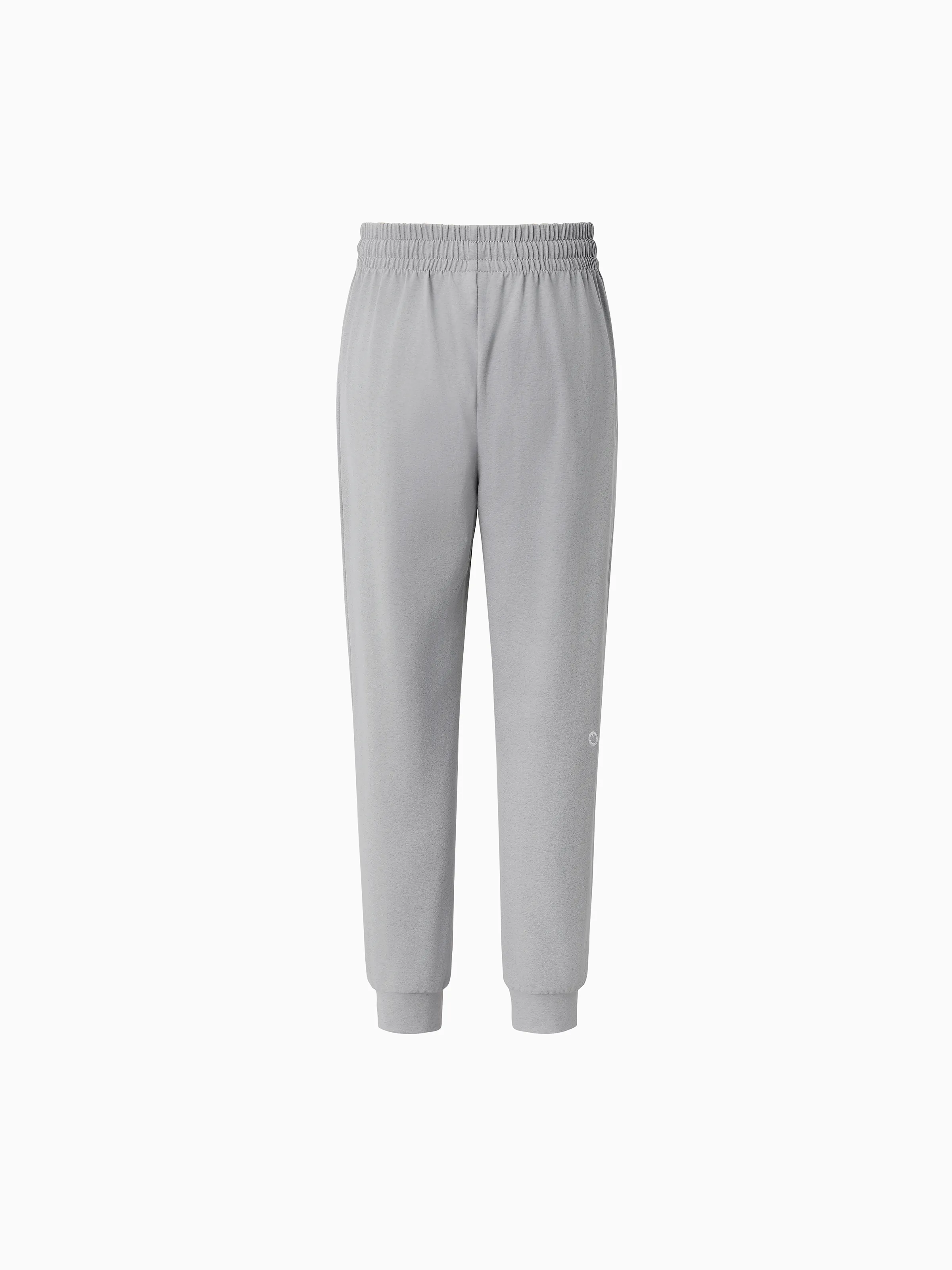 kids-jogger-pants-with-elastic-waistband-and-drawstring-comfortable-everyday-sweatpants-with-pockets-for-boys-and-girls-light-grey - Image 2