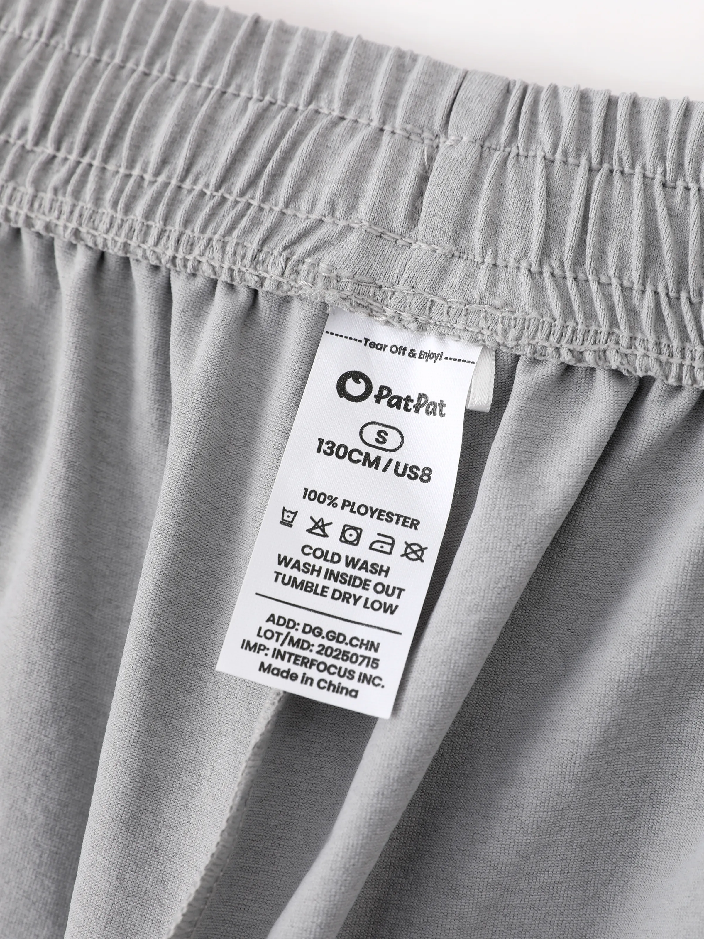 kids-jogger-pants-with-elastic-waistband-and-drawstring-comfortable-everyday-sweatpants-with-pockets-for-boys-and-girls-light-grey - Image 6
