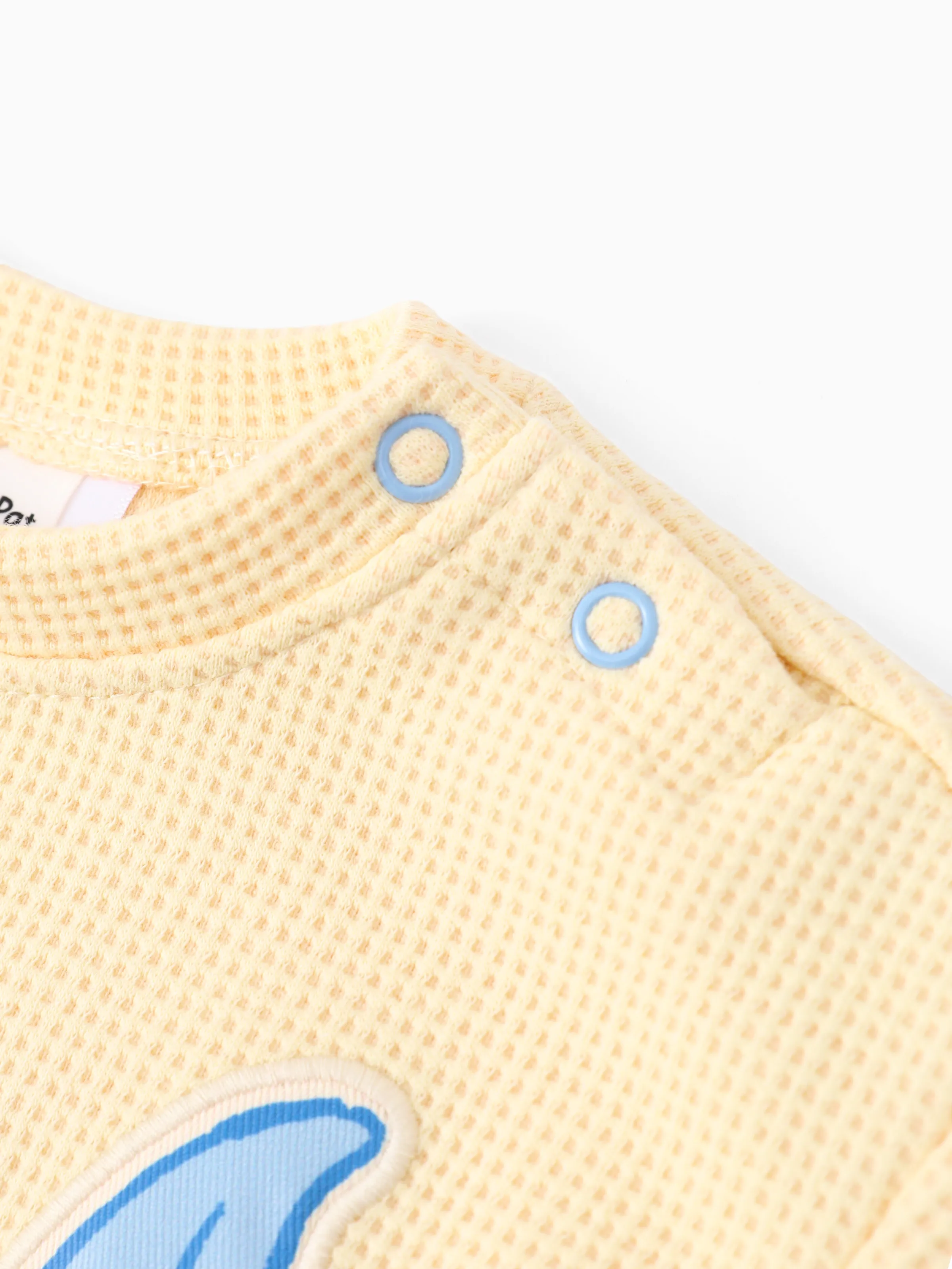 Looney Tunes Baby Boy 2pcs Character Embroidered Long-sleeve Knitted Top And Pants Set Blue - Image 3