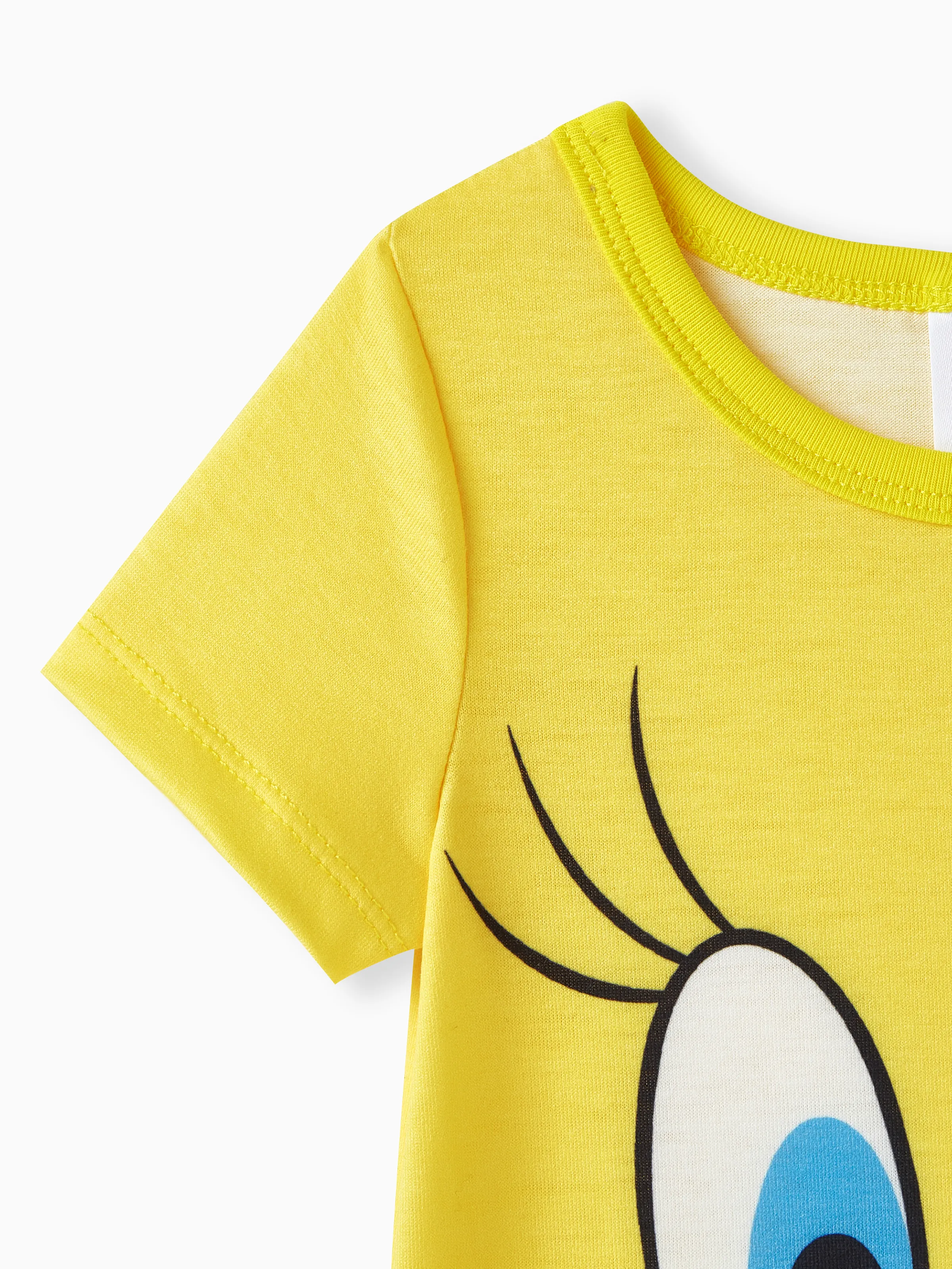 Looney Tunes Baby Boy/Girl Animal Print Short-sleeve Naia™ Romper Yellow - Image 6