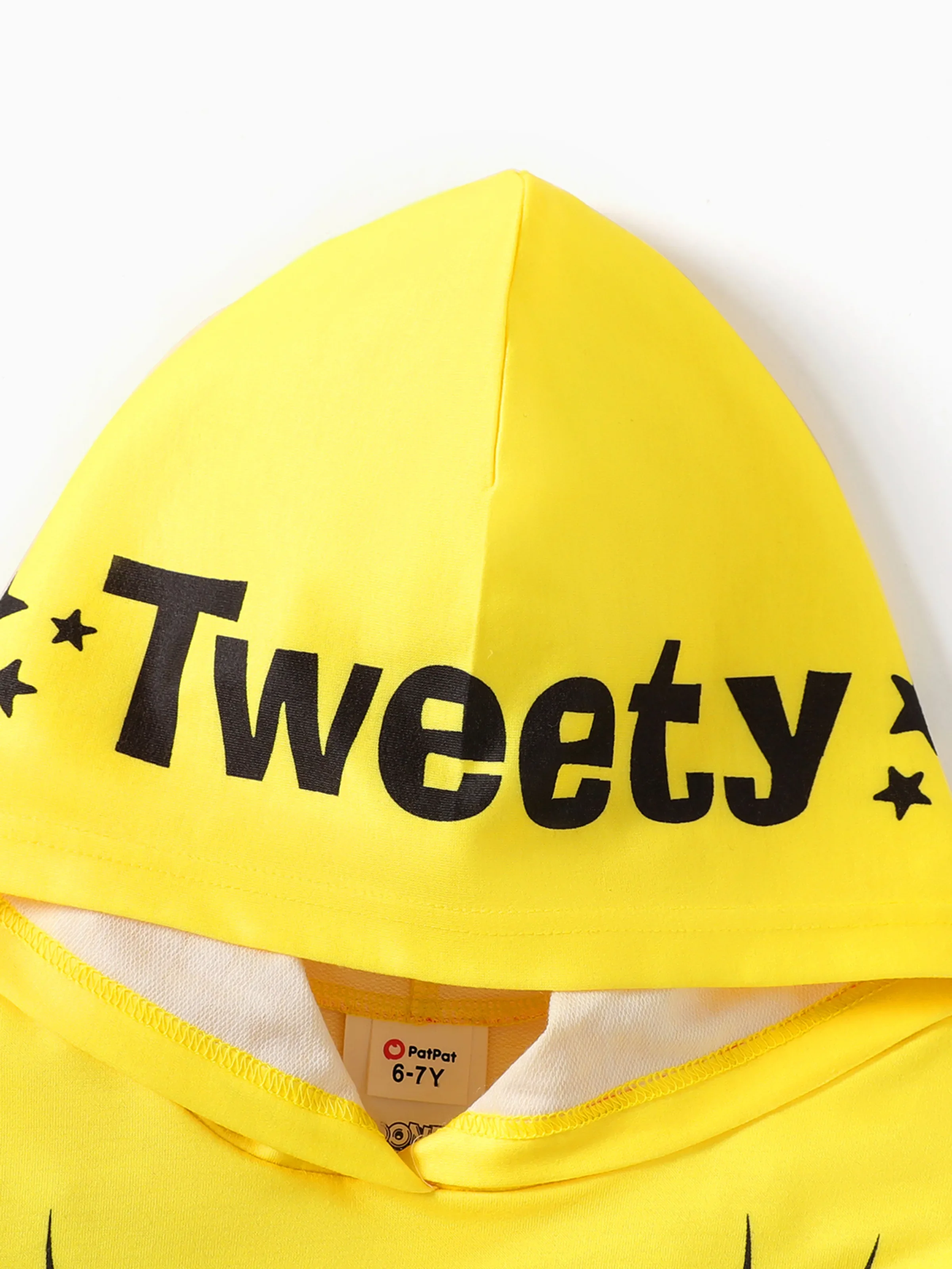 Looney Tunes Kid Girl Tweety Print Hoodie Sweatshirt Yellow - Image 4