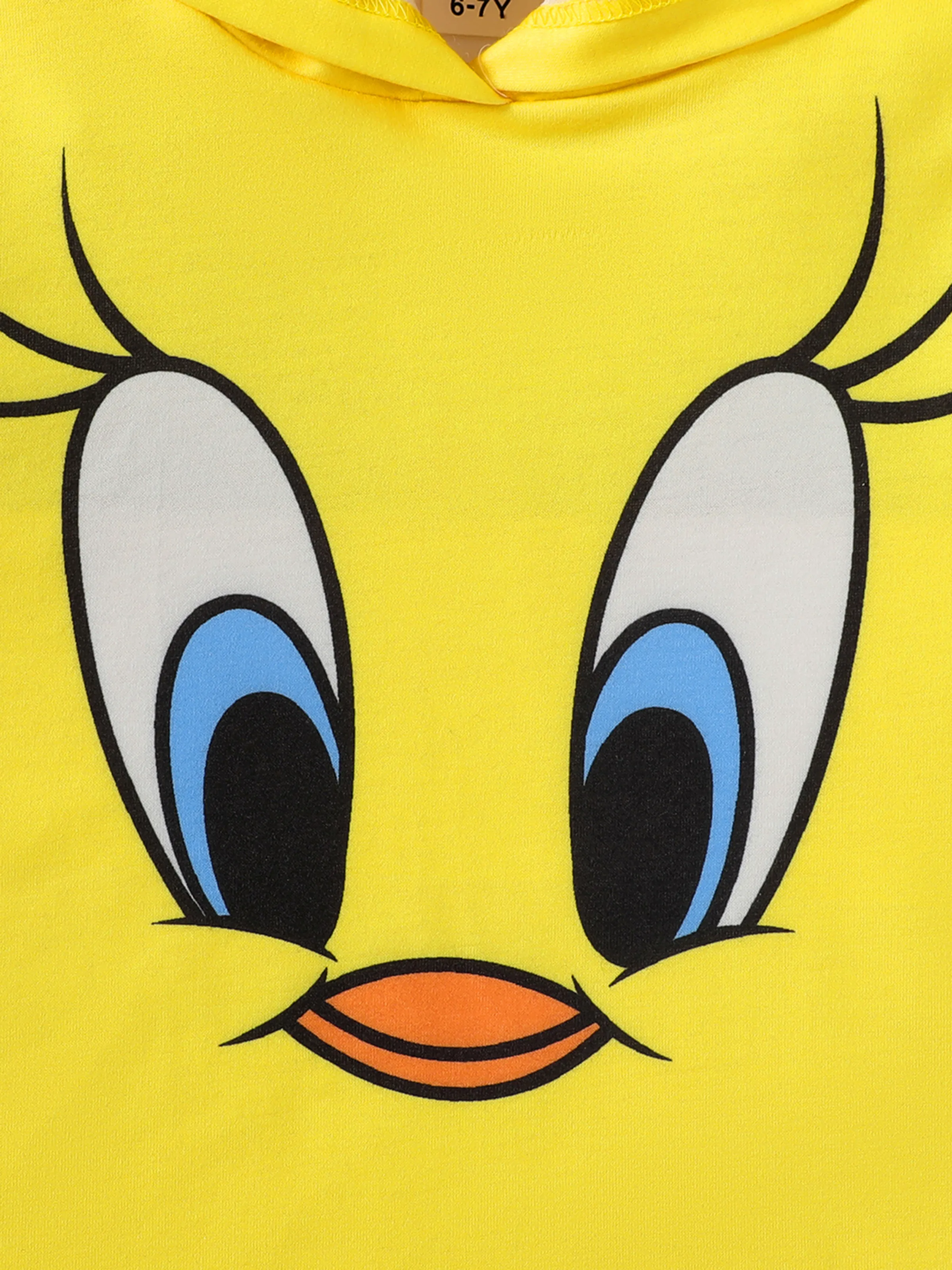 Looney Tunes Kid Girl Tweety Print Hoodie Sweatshirt Yellow - Image 6