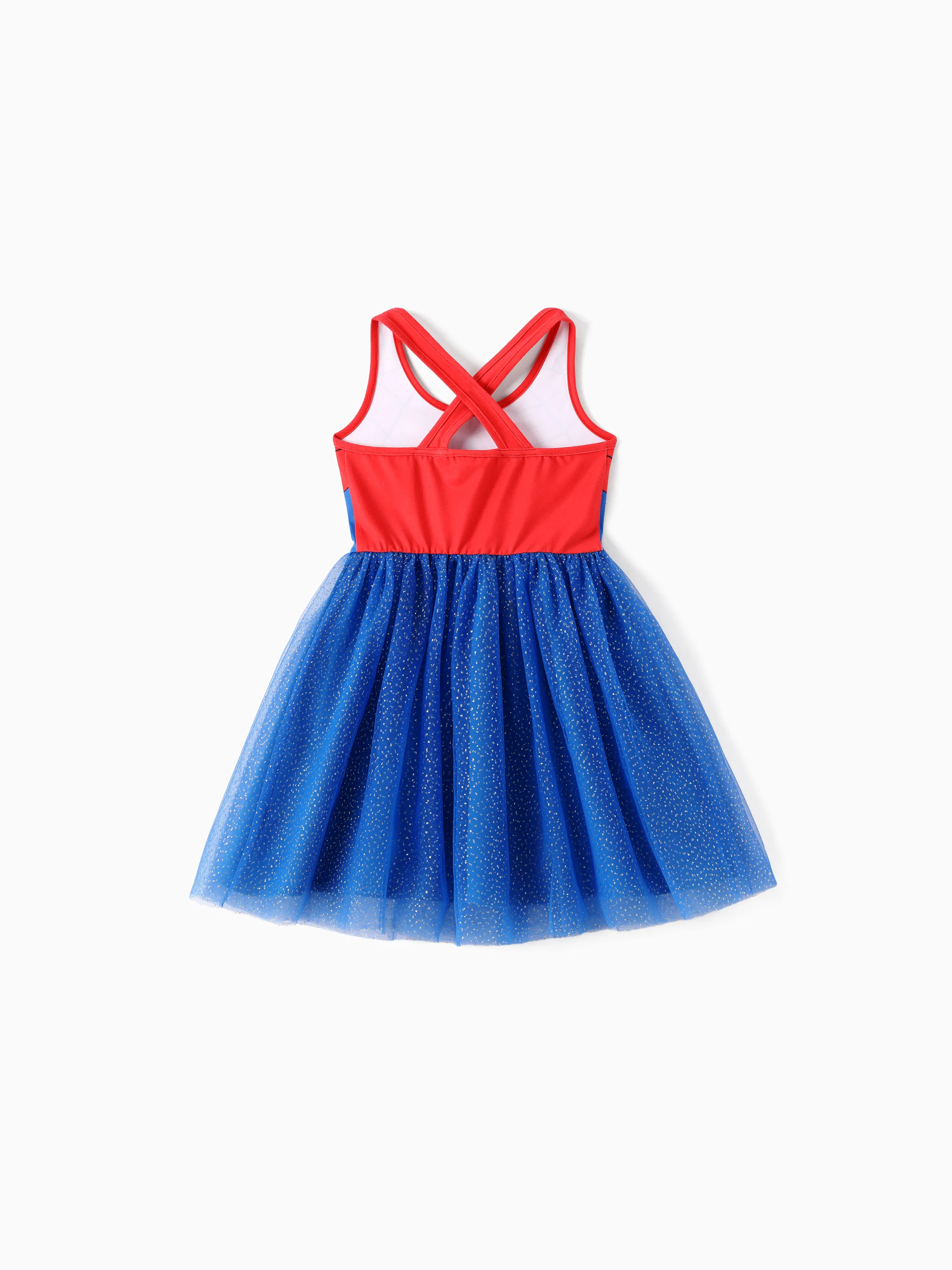 Marvel Family Matching Outfit Spider-Man Cosplay Costume Top/Sleeveless Dress Set Multi-color - Image 8