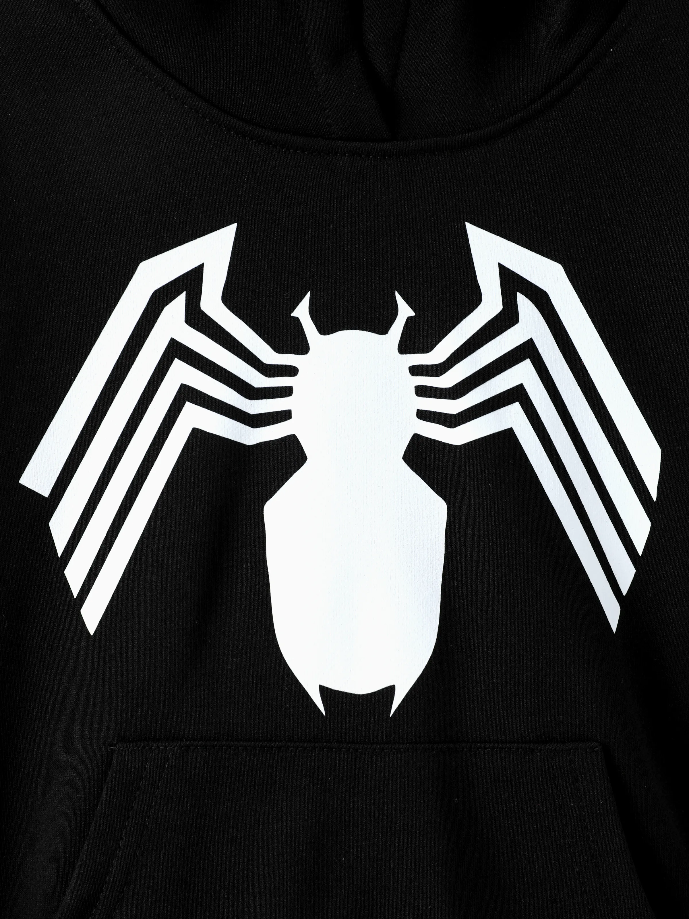 Marvel Toddler/ Kid Boy 2pcs Venom Costume Sweatshirt and Pants Set with Built-in Mask Black - Image 2