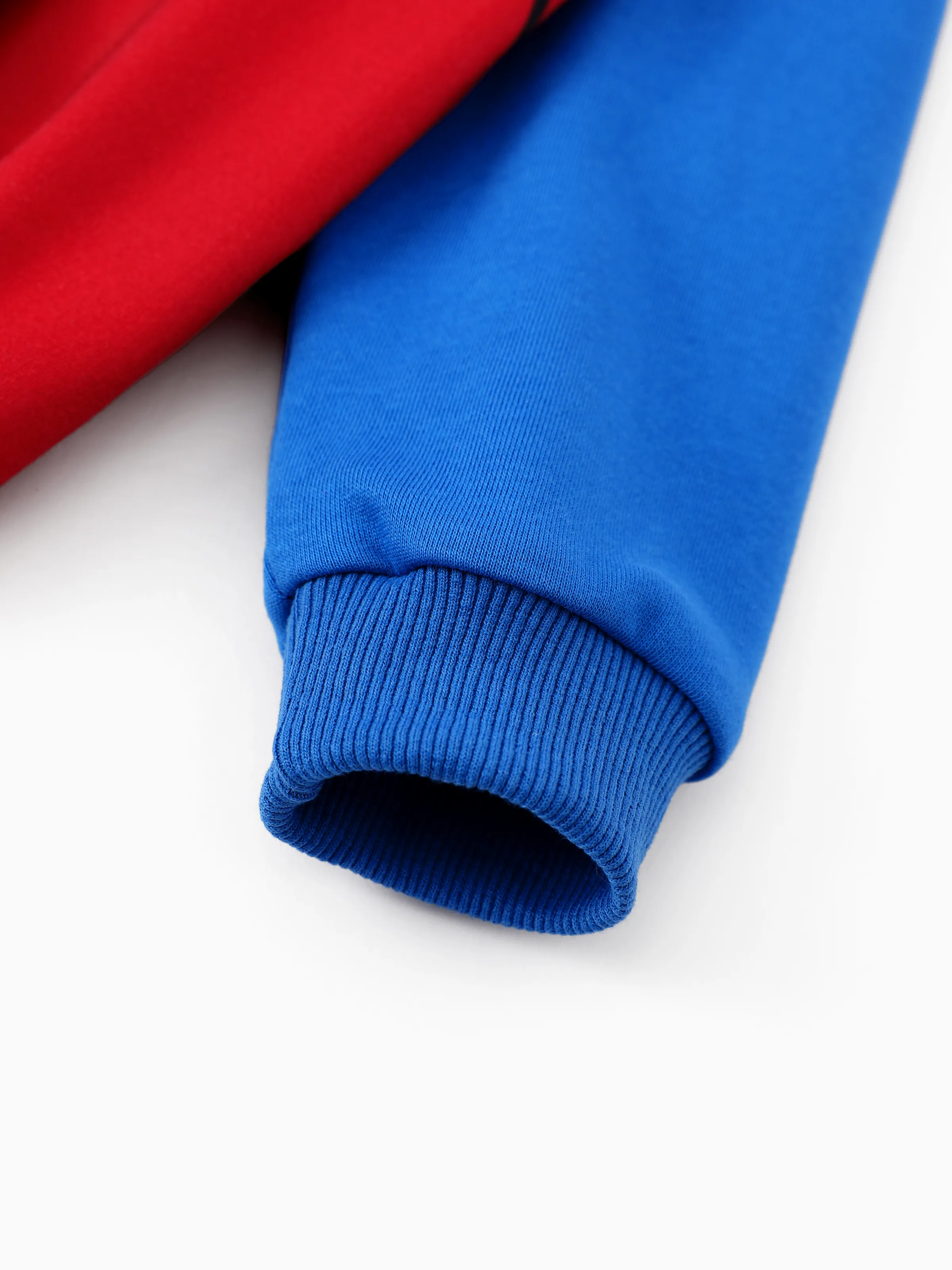 Marvel Toddler/ Kid Boy 2pcs Spider-Man Costume Sweatshirt and Pants Set with Built-in Mask Blue - Image 9