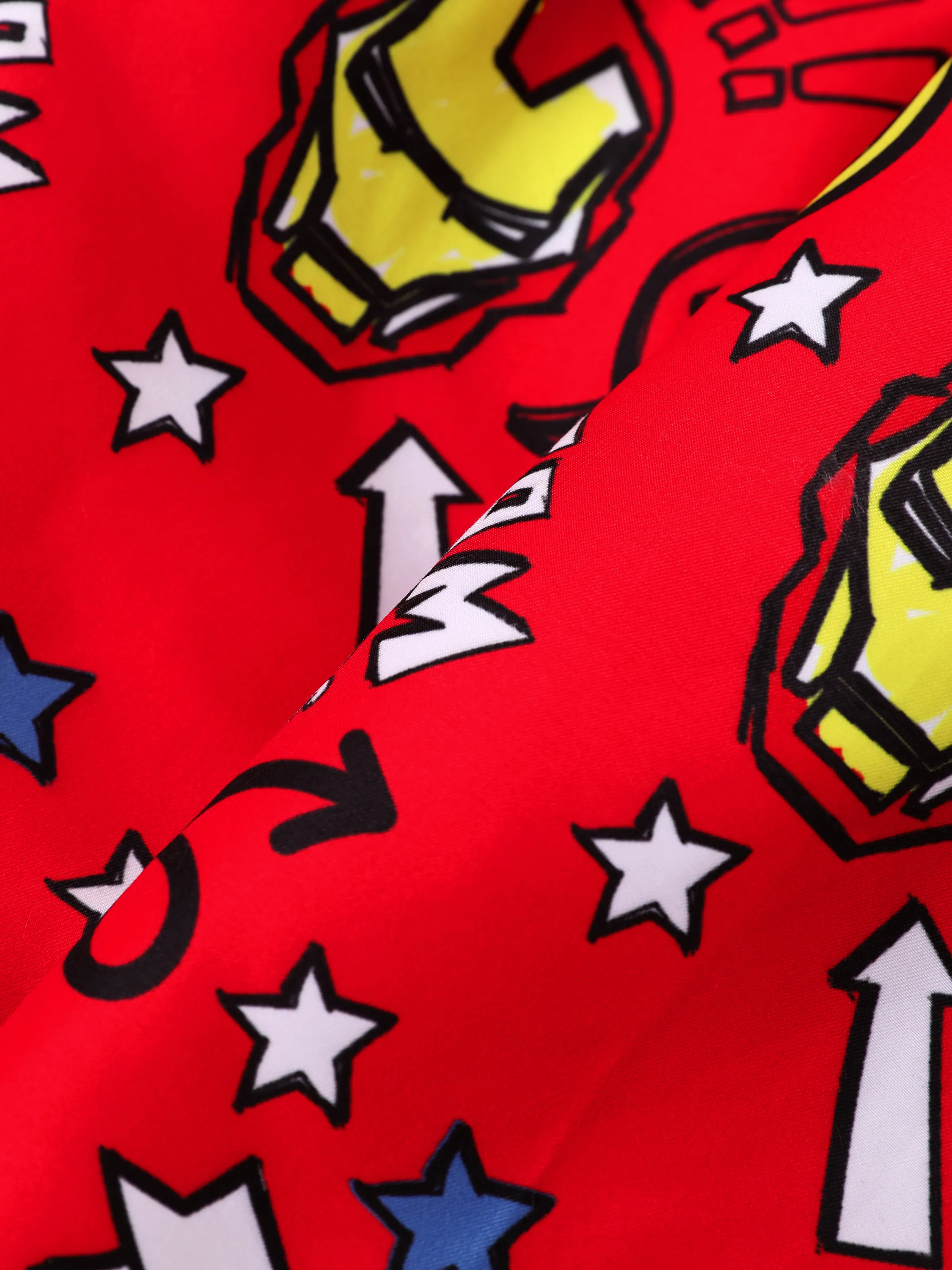 Marvel Toddler/Kid Boy 2pcs Iron Man UPF50+ Allover Print Tops and Trunks Swimsuit Set Red - Image 13