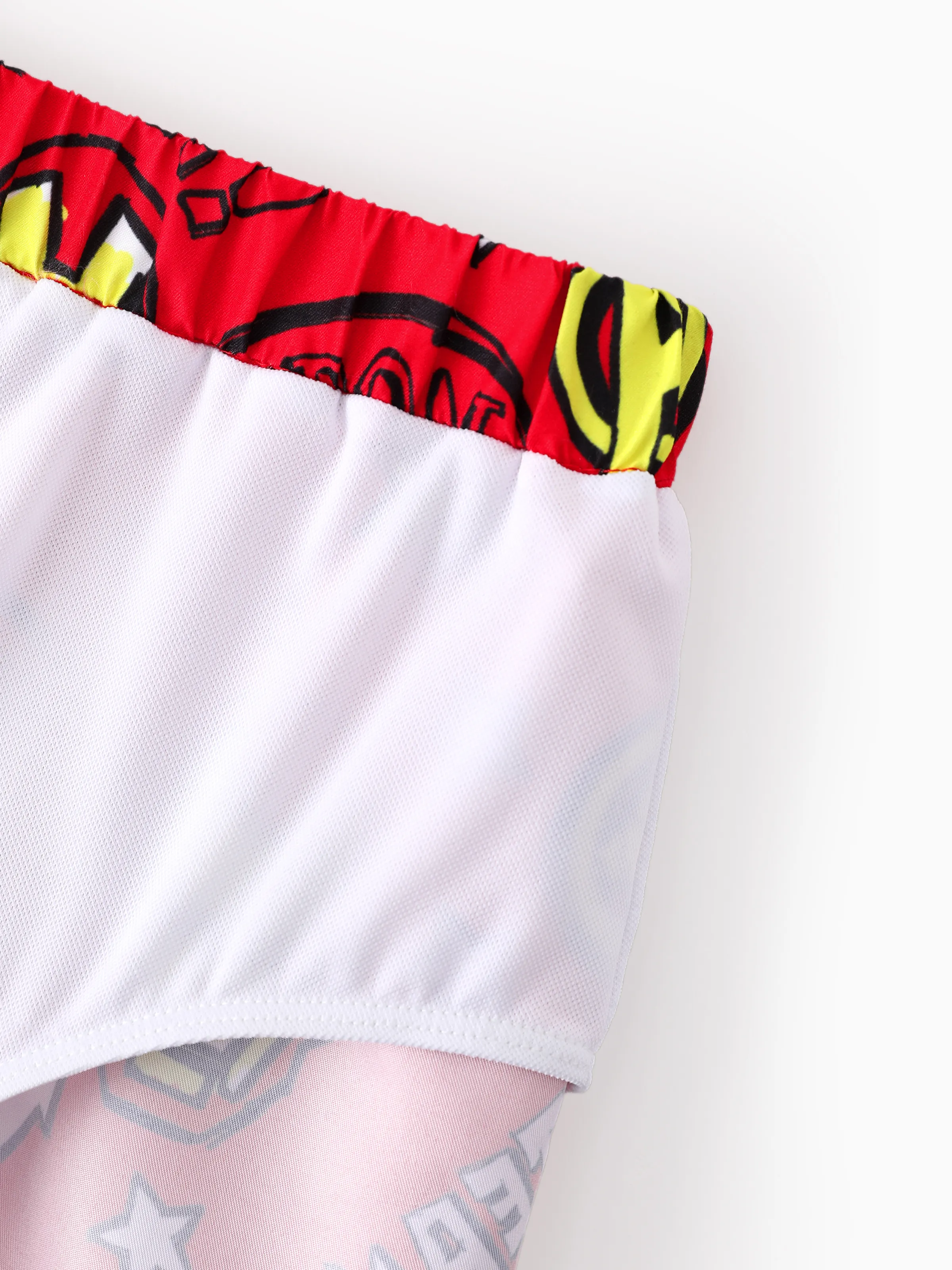 Marvel Toddler/Kid Boy 2pcs Iron Man UPF50+ Allover Print Tops and Trunks Swimsuit Set Red - Image 14