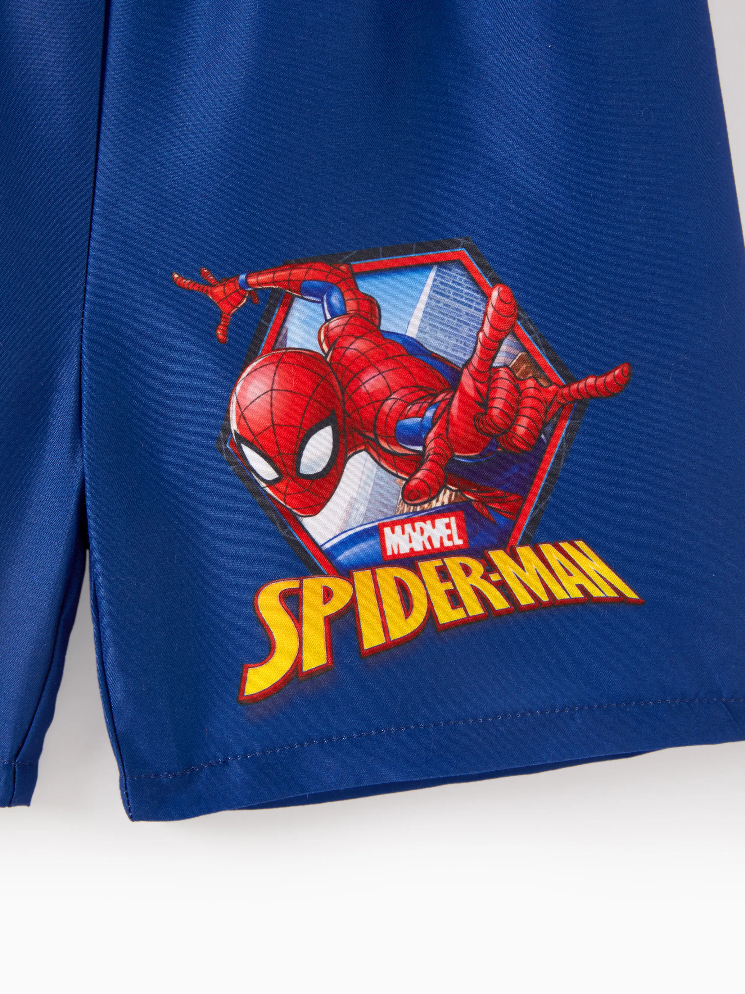 Marvel Toddler/Kid Boy 2pcs Spider Man UPF50+ Colorblock Print Tops and Trunks Swimsuit Red - Image 12