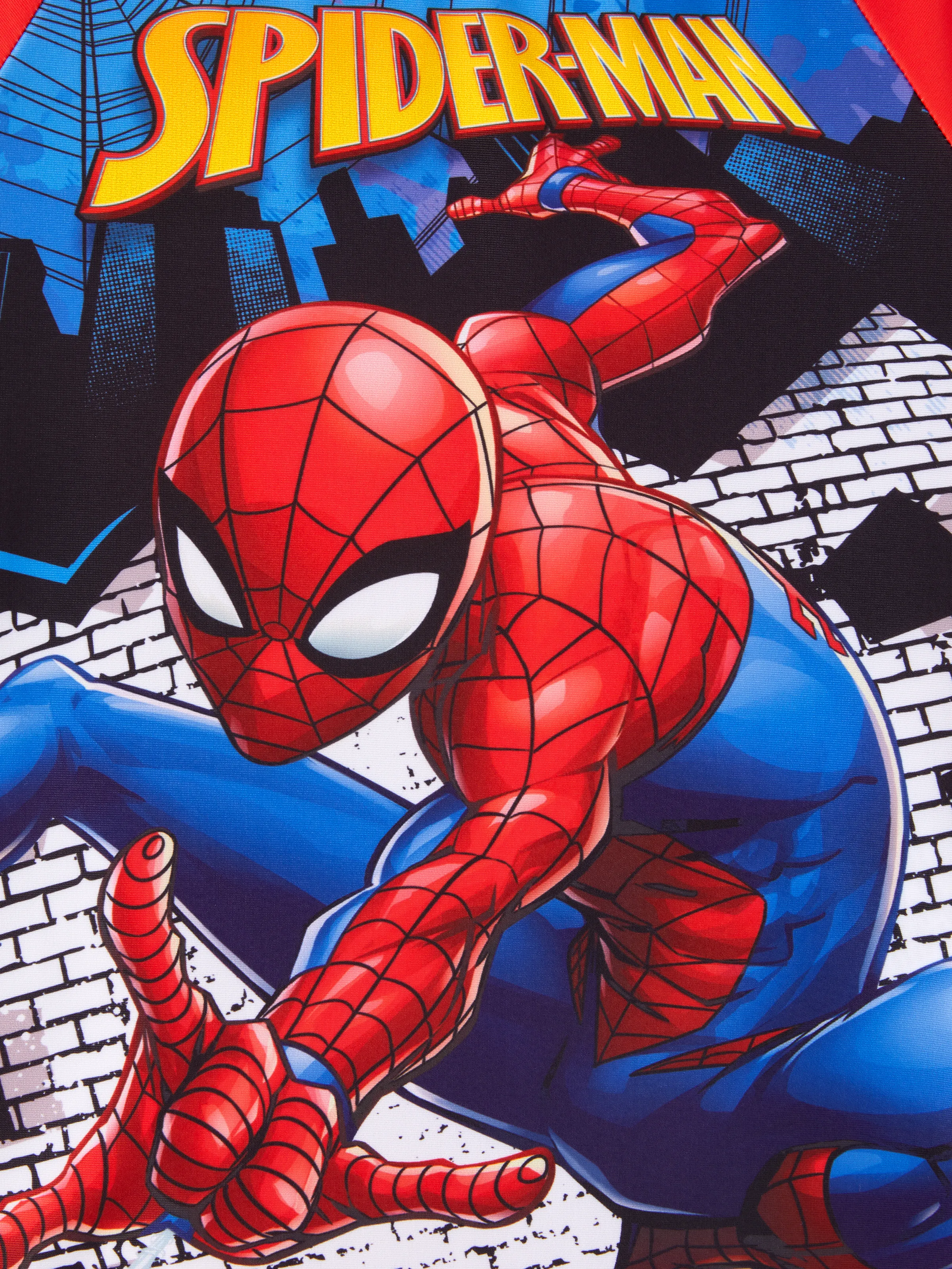 Marvel Toddler/Kid Boy 2pcs Spider Man UPF50+ Colorblock Print Tops and Trunks Swimsuit Red - Image 2