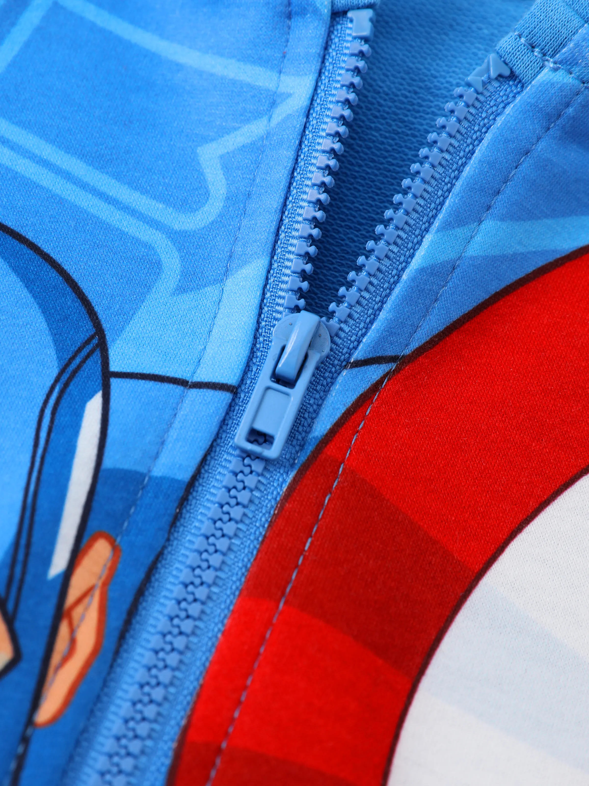 Marvel Toddler/Kid Boy Captain America Hooded Jacket Blue - Image 6