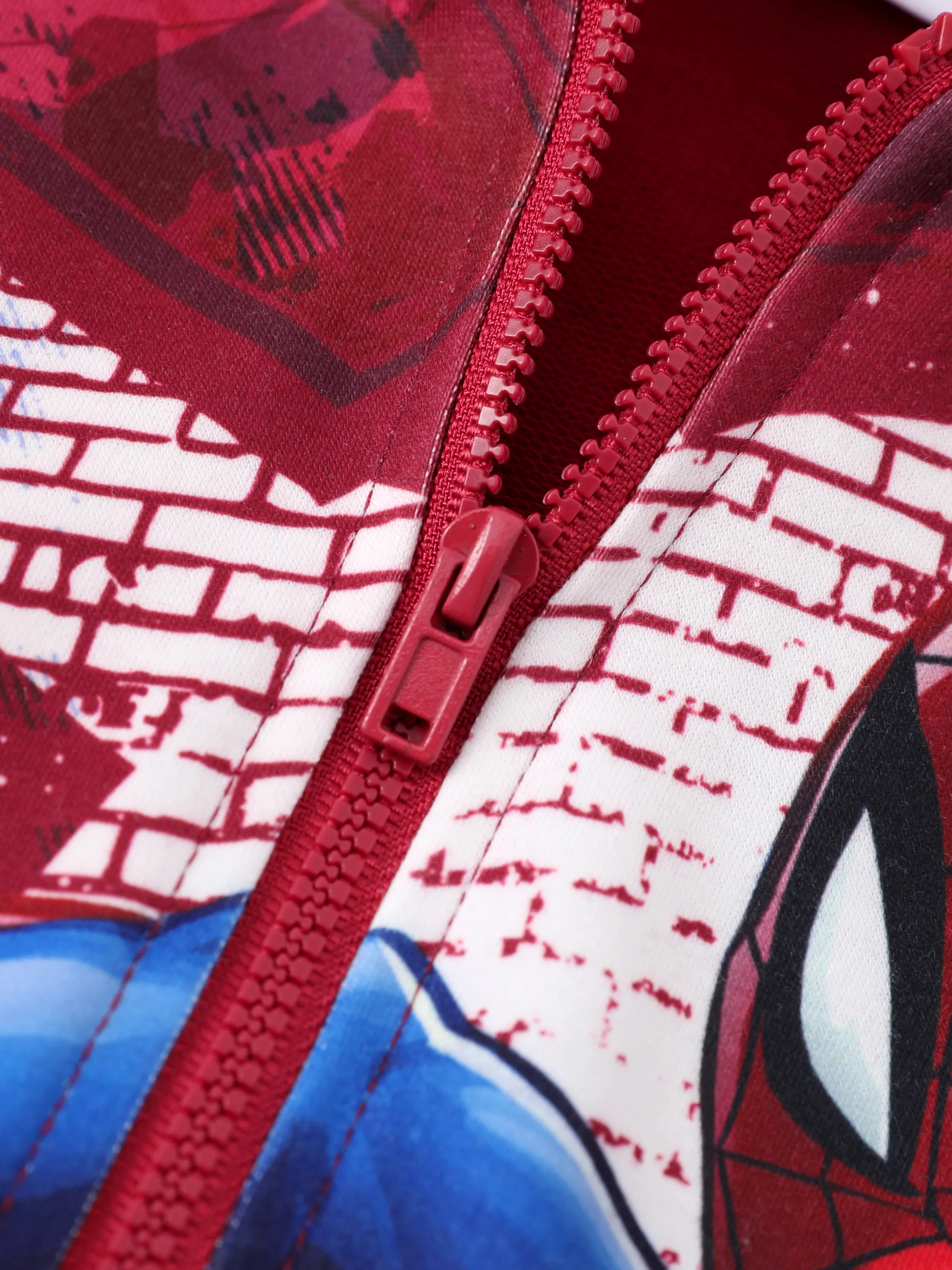 Marvel Toddler/Kid Boy Spider-Man Hooded Jacket Burgundy - Image 7