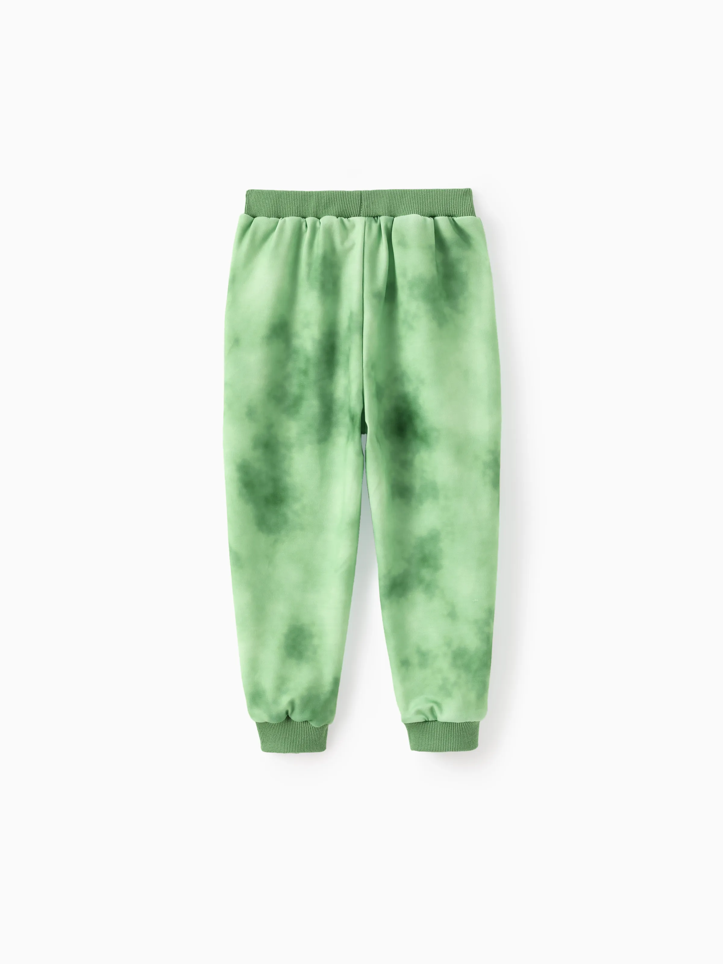 Marvel Toddler/Kids Boy 2pcs Green Hulk Ribbed Cuffs Hooded Sweatshirt and Sweatpants Set Green - Image 4