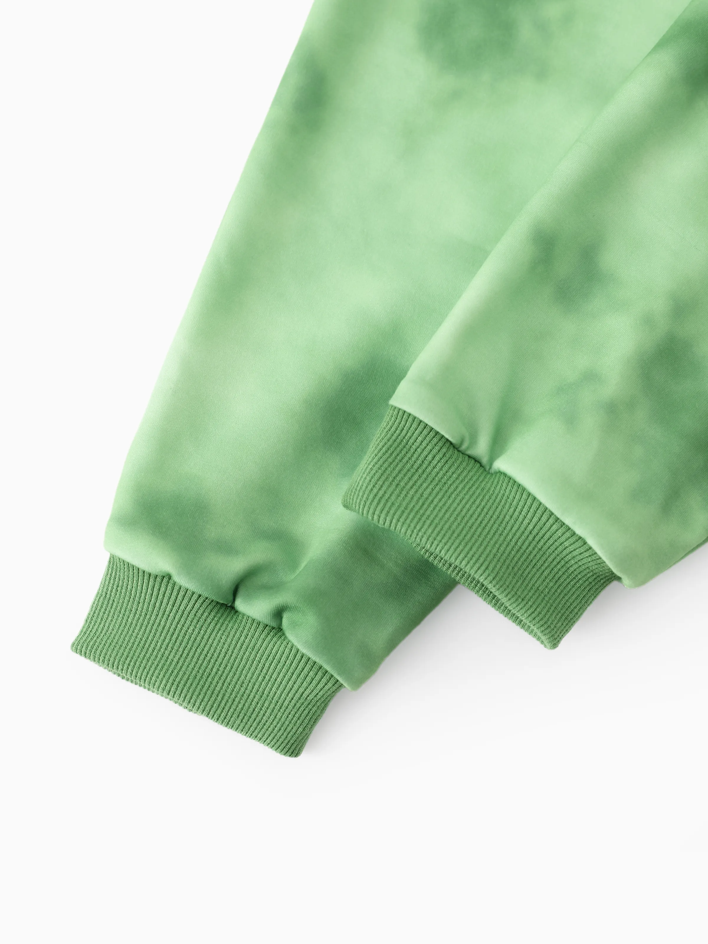 Marvel Toddler/Kids Boy 2pcs Green Hulk Ribbed Cuffs Hooded Sweatshirt and Sweatpants Set Green - Image 7