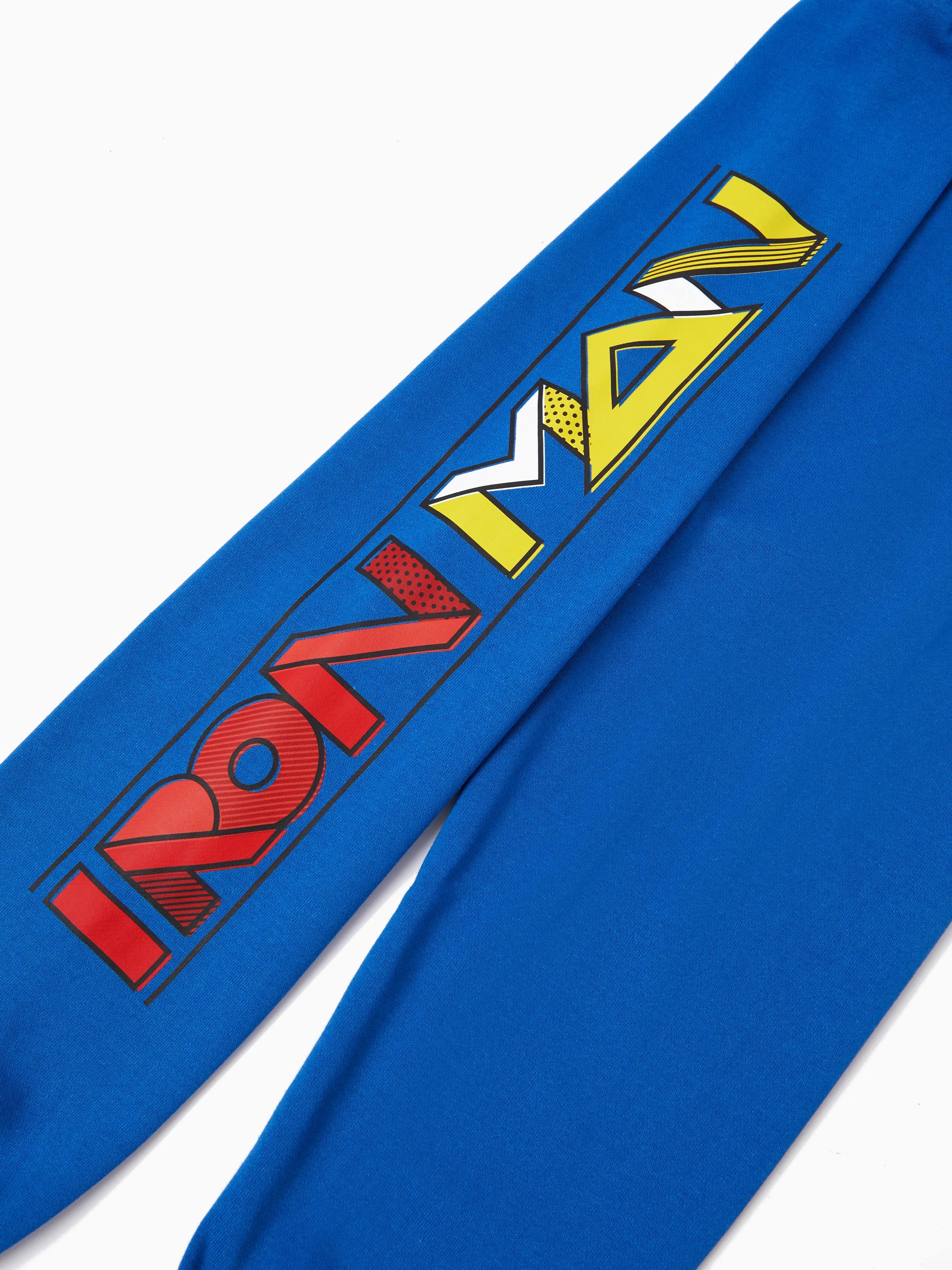 Marvel Toddler/Kids Boy 2pcs Iron Man Character Graphic Longsleeves Hoodie and Sweatpants Set Blue - Image 9