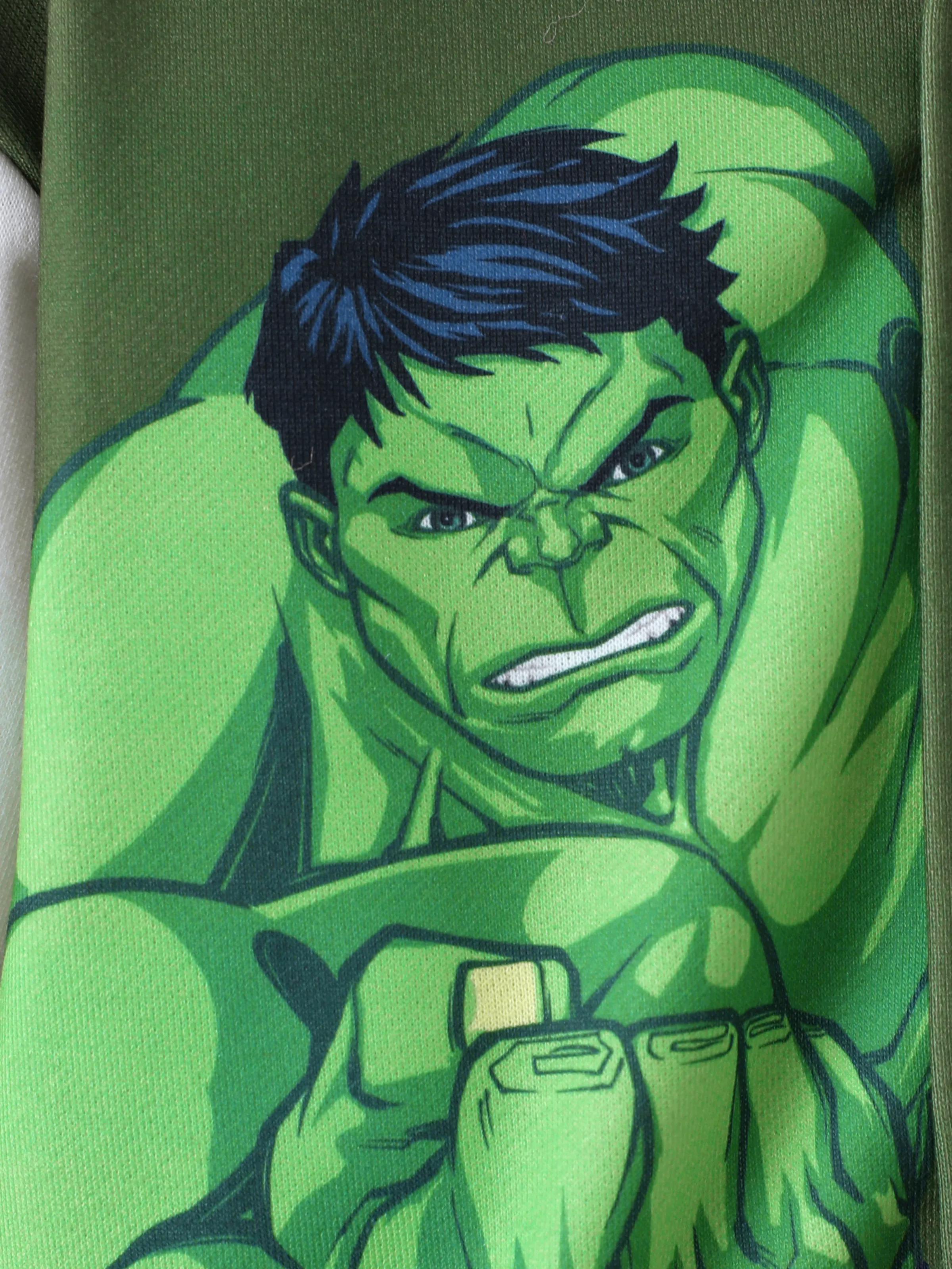 Marvel Toddler/Kids Boy Green Hulk Colorblock Bomber Jacket Green - Image 8