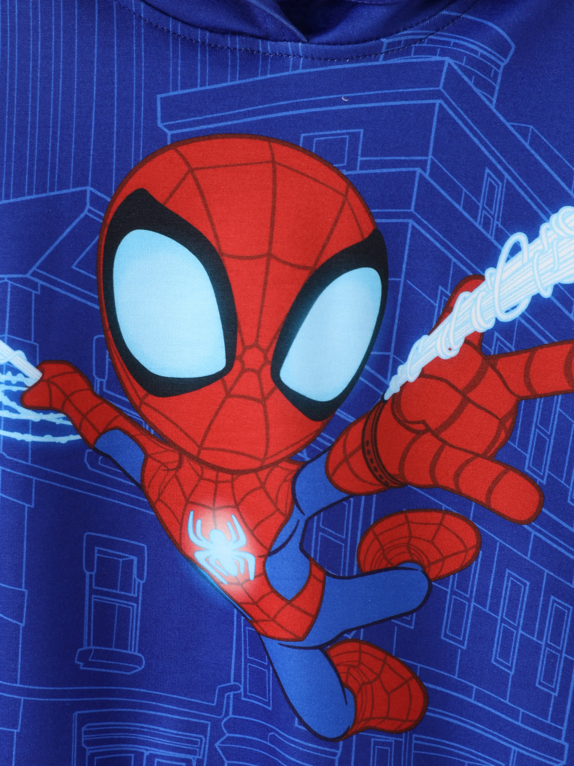 Marvel Toddler/Kids Boy Spider-Man Hooded Sweatshirt Blue - Image 5