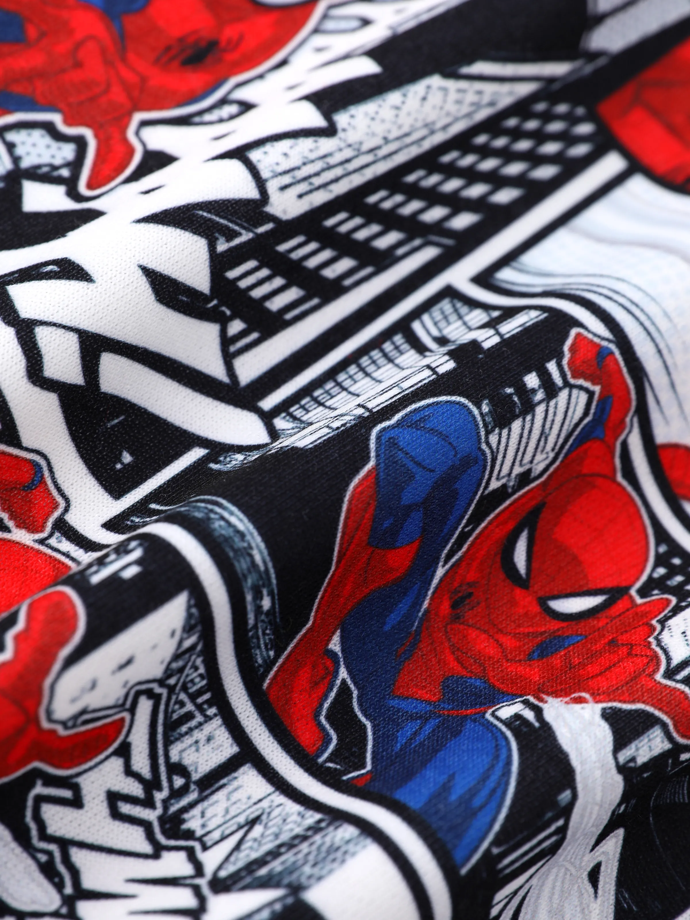 Marvel Toddler/Kids Boy Spider-Man Zipper Kangaroo Pocket hooded Jacket Blue - Image 8