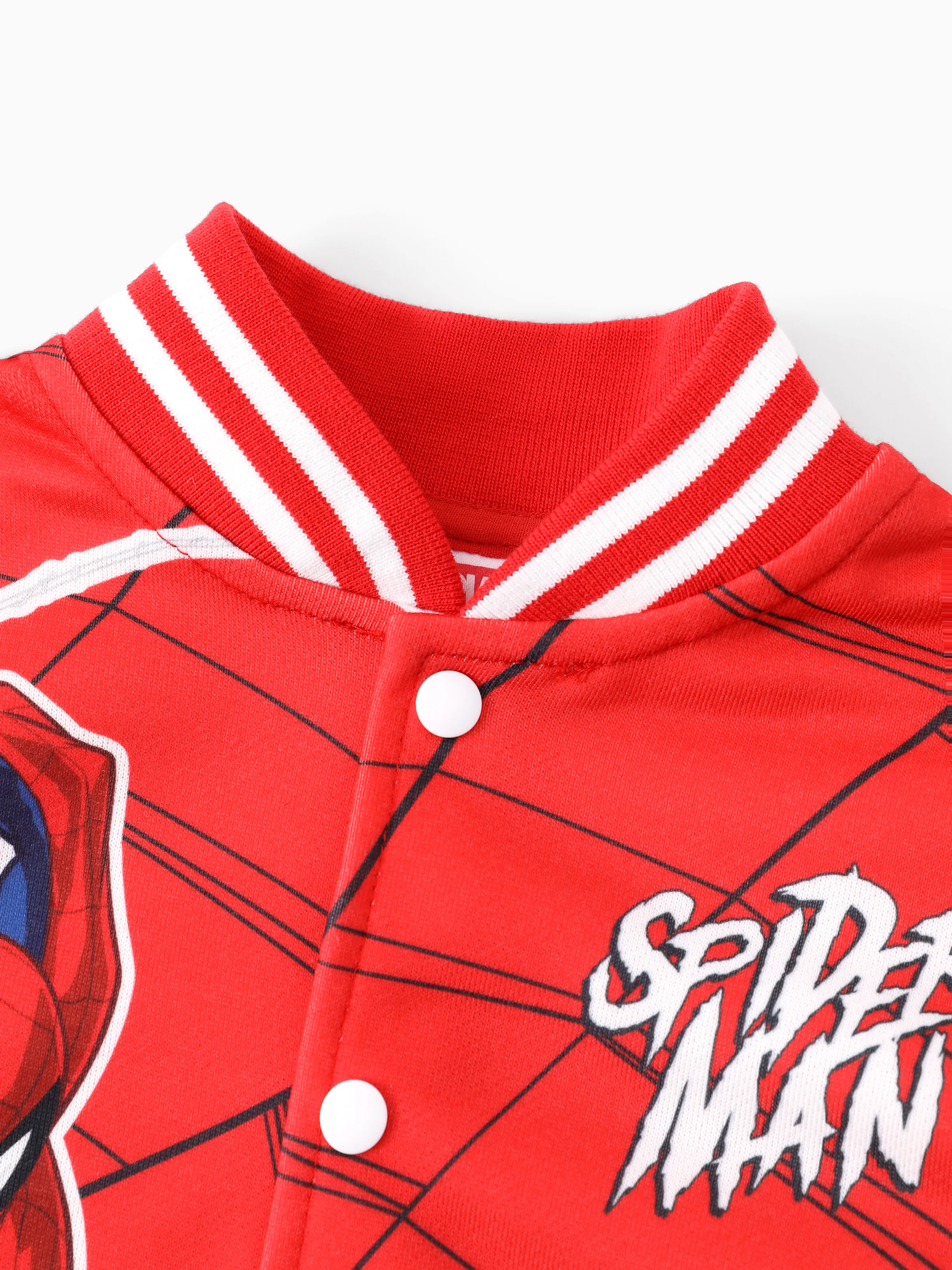Marvel Toddler/Kids Boy Spiderman Character Graphic Colorblock Bomber jacket Red - Image 4