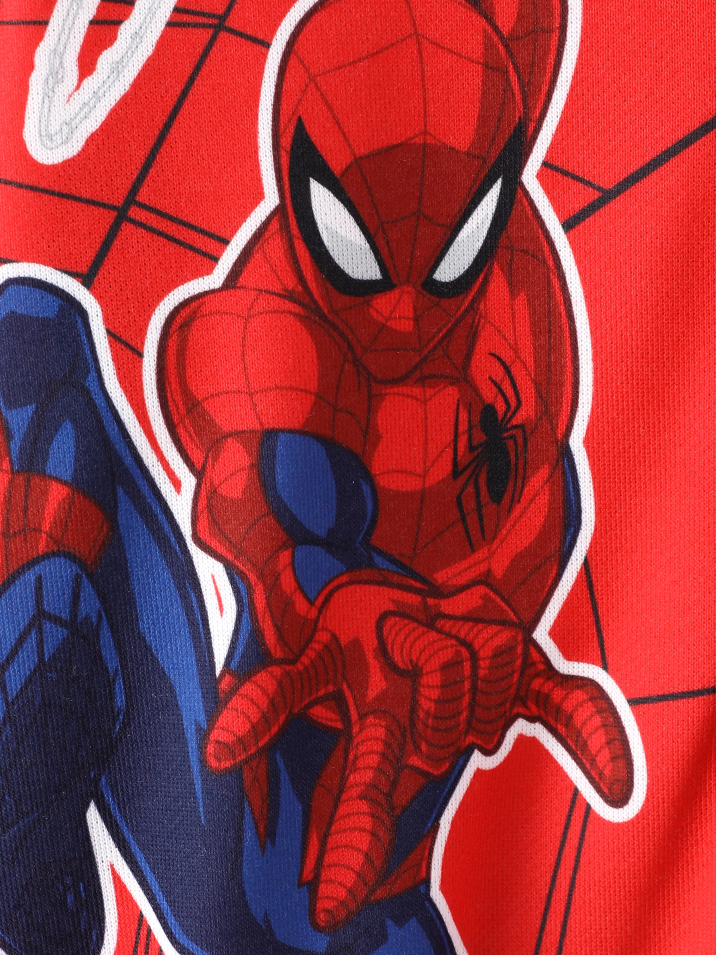 Marvel Toddler/Kids Boy Spiderman Character Graphic Colorblock Bomber jacket Red - Image 5