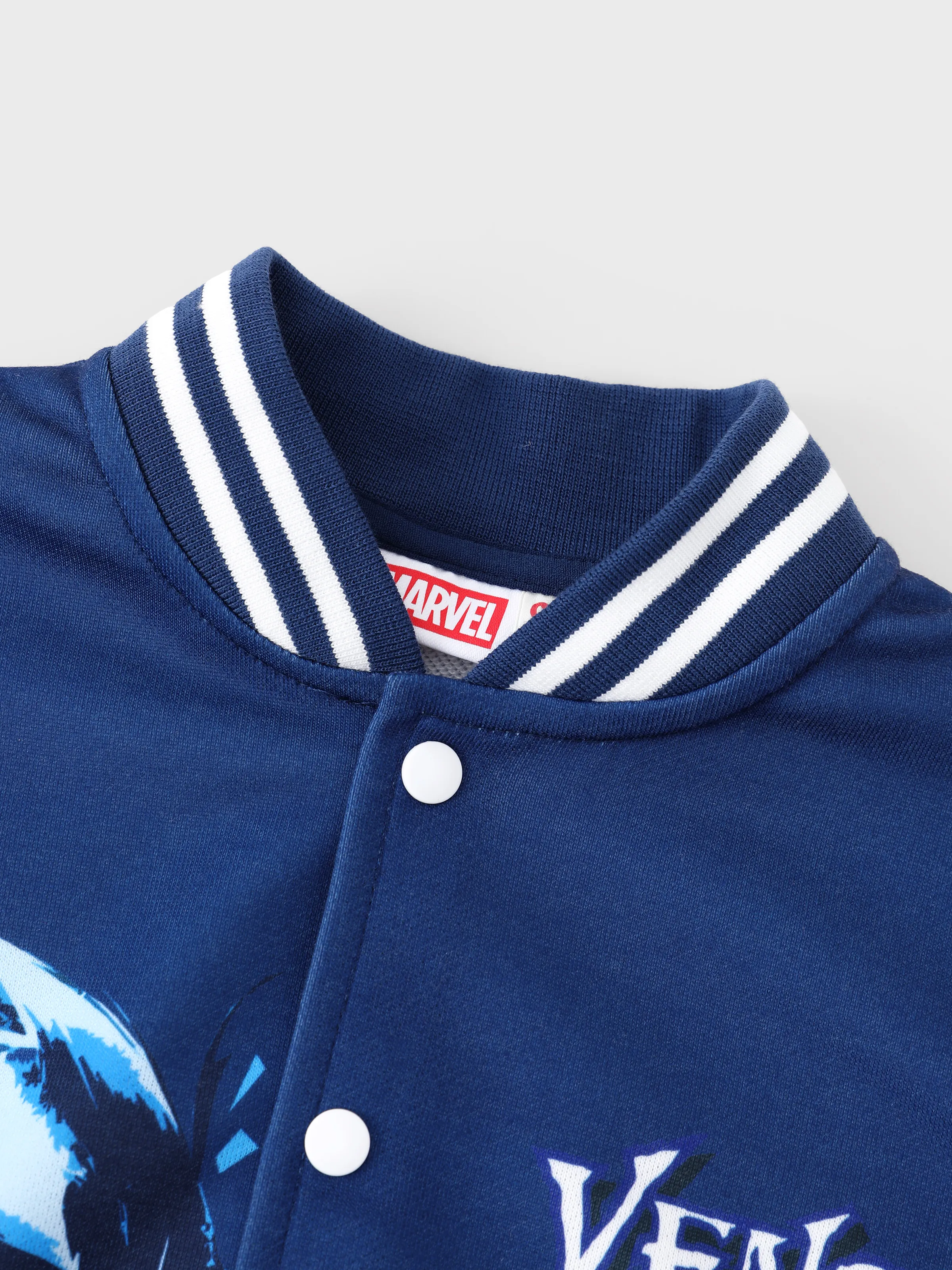 Marvel Toddler/Kids Boy Venom Colorblock Character Graphic Bomber Jacket Deep Blue - Image 6