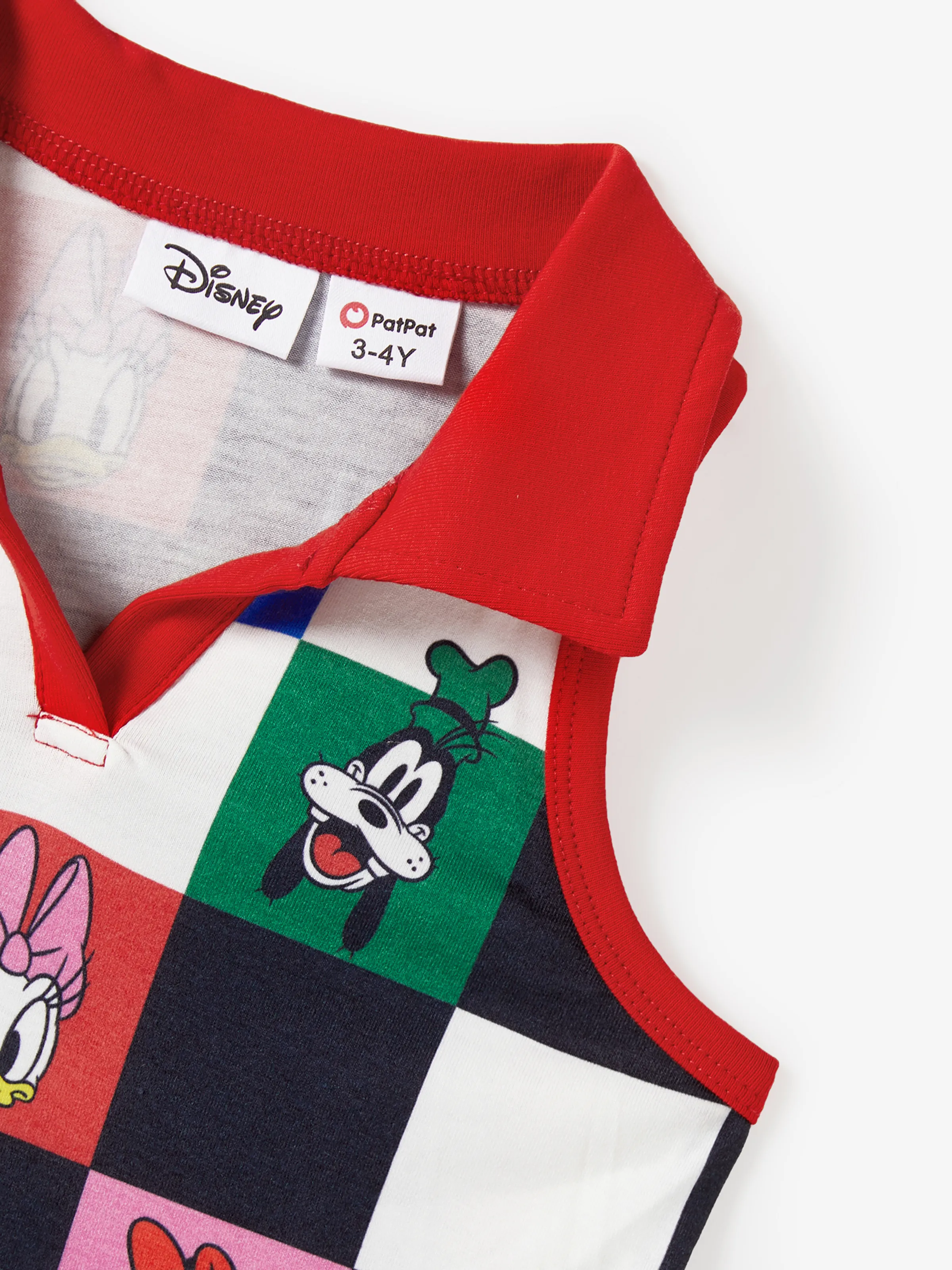 Disney Mickey and Friends Mommy and Me Family Matching Naia™ Colorful Checkered Pattern Top/Sleeveless Dress/Onesie Multi-color - Image 10