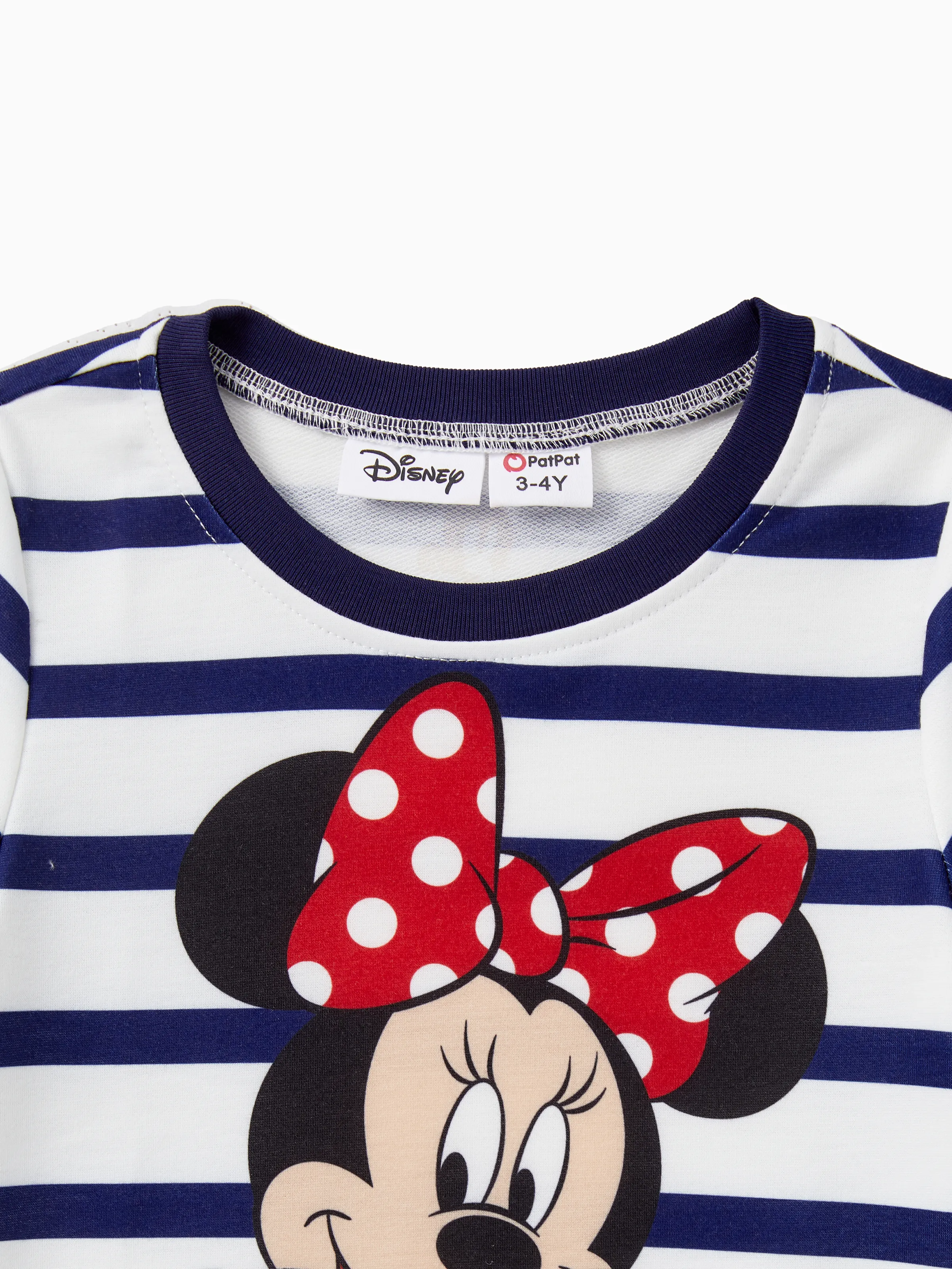 Disney Mickey and Friends Mommy and Me Family Matching Stripe & Character Print Short-sleeve Naia™Dresses and T-shirts Sets COLOREDSTRIPES - Image 10