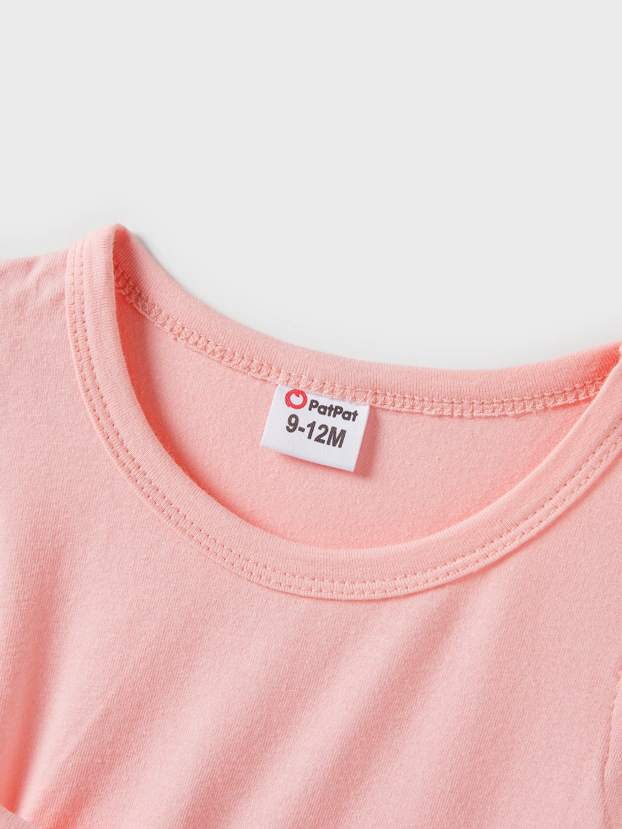 Mommy and Me Family Matching Pink Sleeveless Splicing Floral Print Midi Dresses and Colorblock Short-sleeve Polo Shirts Sets Pink - Image 15