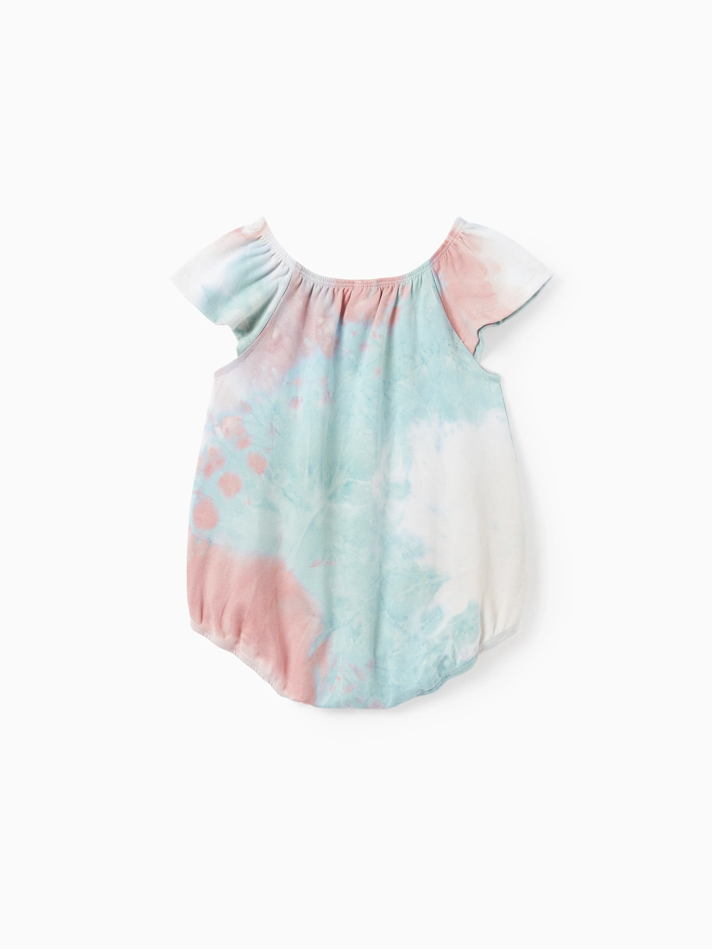 Mommy and Me Matching Tie Dye Dress Set for Women, Girls & Baby Romper
 Multi-color - Image 13