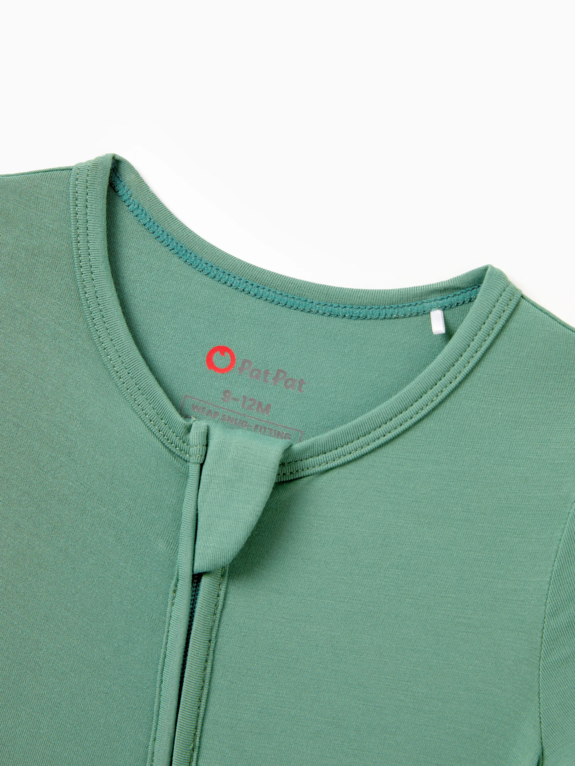 Mommy & me Bamboo Pajamas Buttery Soft Bamboo Viscose PJs for Men Women Kids Toddler Baby, Solid Color Short Sleeve Shirt & Shorts Sleepwear Green - Image 16