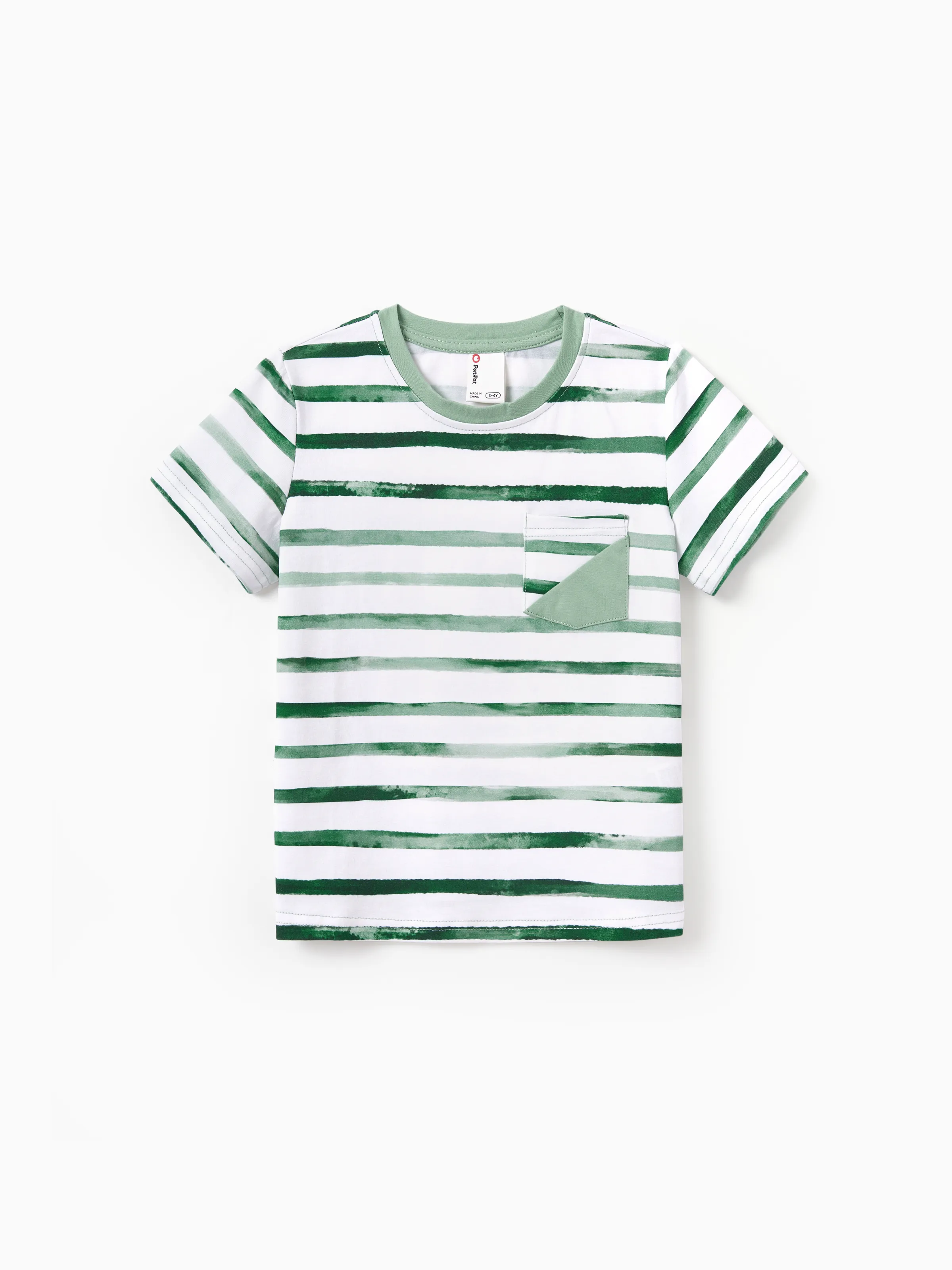 Mommy & me Cotton Outfits Set Green Striped T-Shirt and Dress Set for Dad, Mom, Kids & Baby, Perfect for Summer Family Outings & Photos Green - Image 20