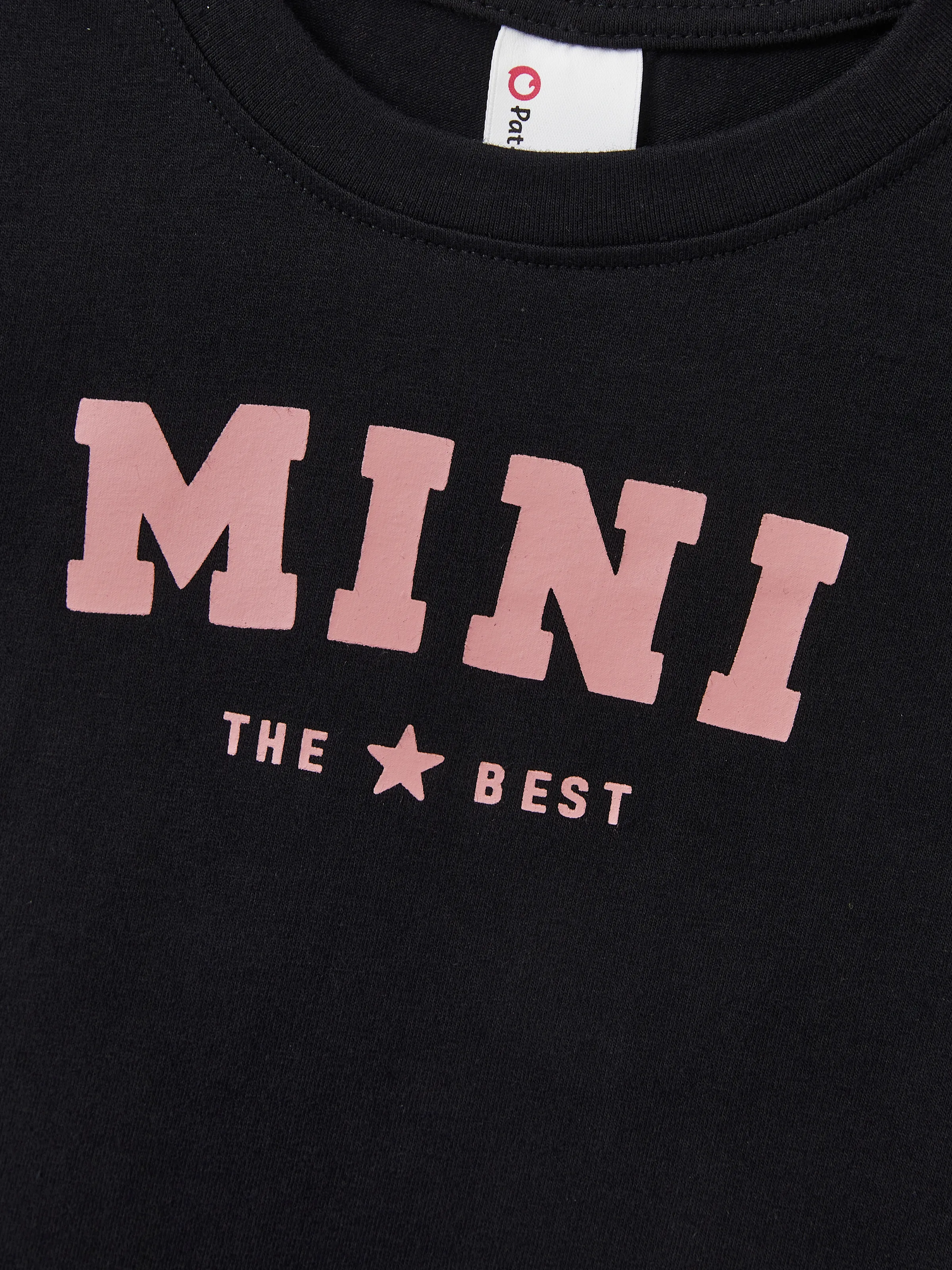 Mommy & me Cotton T-Shirt & Dress Set Daddy / Mini Print Black Tee for Dad and boy, Floral Print splicing Dress for Mom, girl and Baby, Perfect for Summer Family Outings Black - Image 21