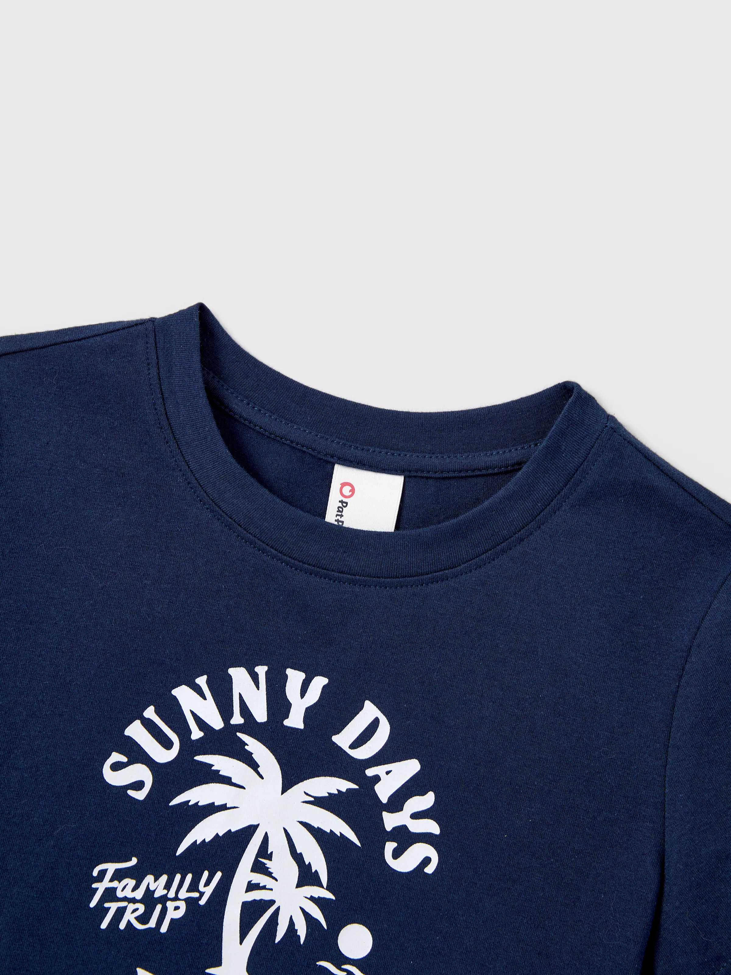 Mommy & me Cotton T-Shirt & Dress Set – Sunny Days Palm Print for Dad, Mom, Baby & Toddler, Perfect for Summer Vacations & Family Outings Tibetan blue - Image 15