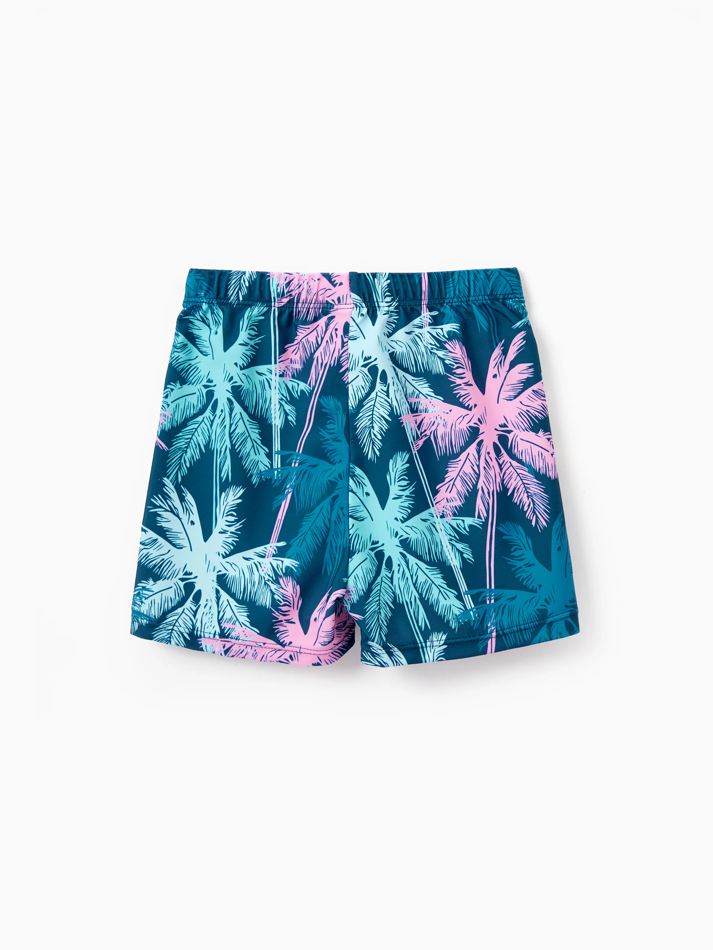 Mommy & me Swimsuits Tropical Palm Tree Print, Mommy and Me Ruffle two-piece Swimsuit, Beach Vacation Swimwear Turquoise - Image 21