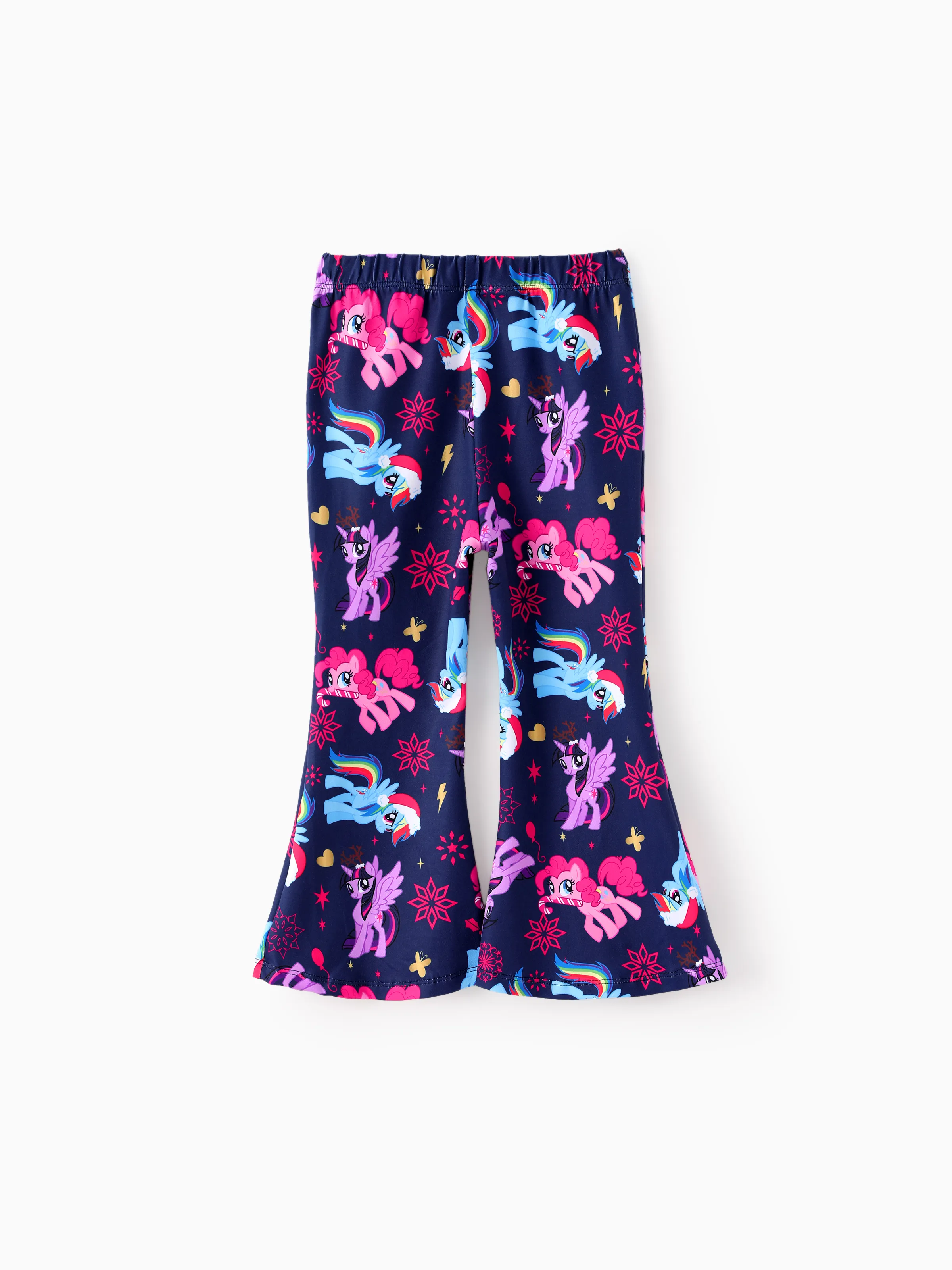 My Little Pony Toddler Girl 2pcs Ruffled Sweatshirt and Flared Leggings Set Hot Pink - Image 5
