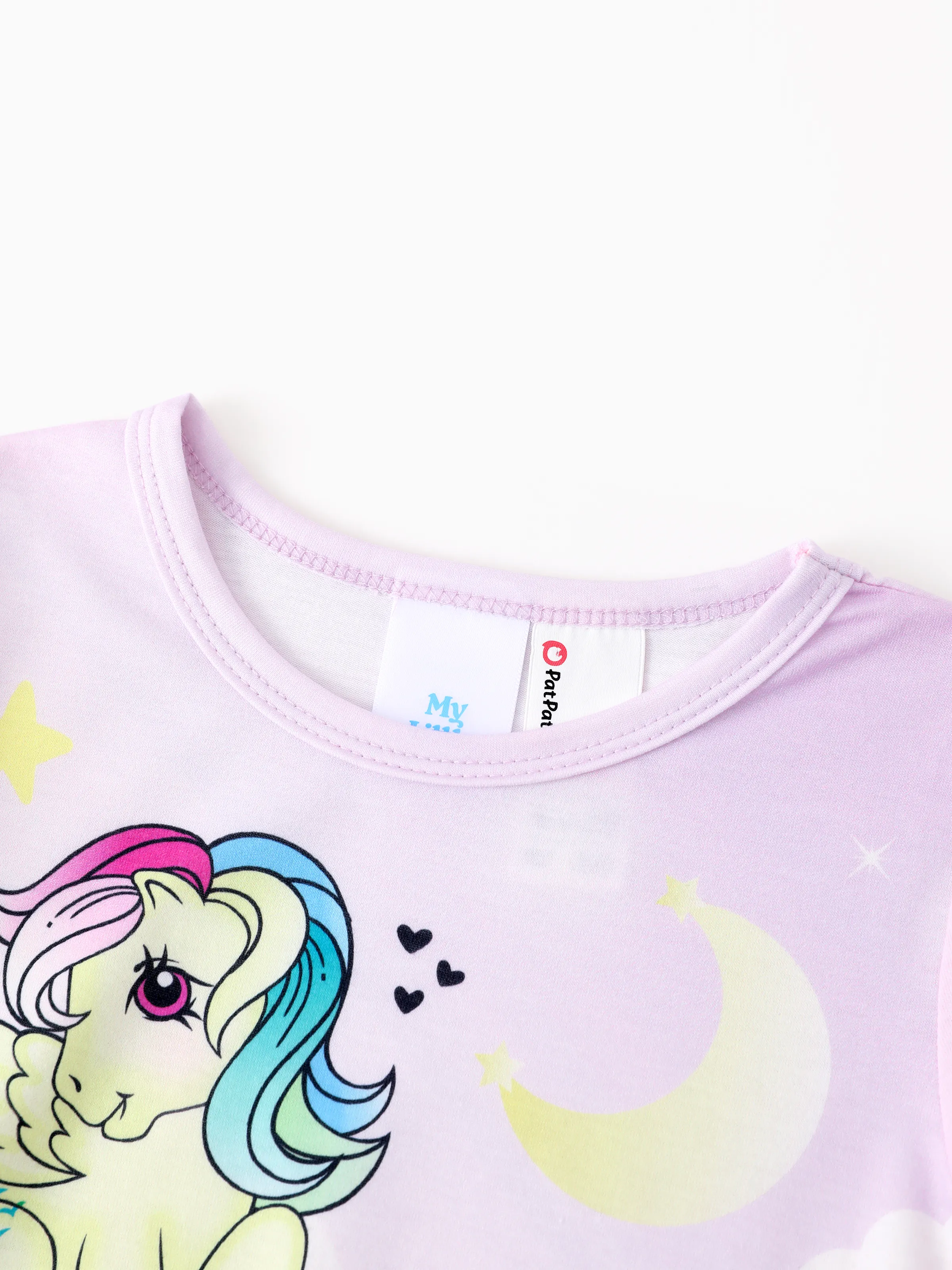 My Little Pony Toddler Girl Casual Ruffle Pajamas Nightgown Light Purple - Image 3