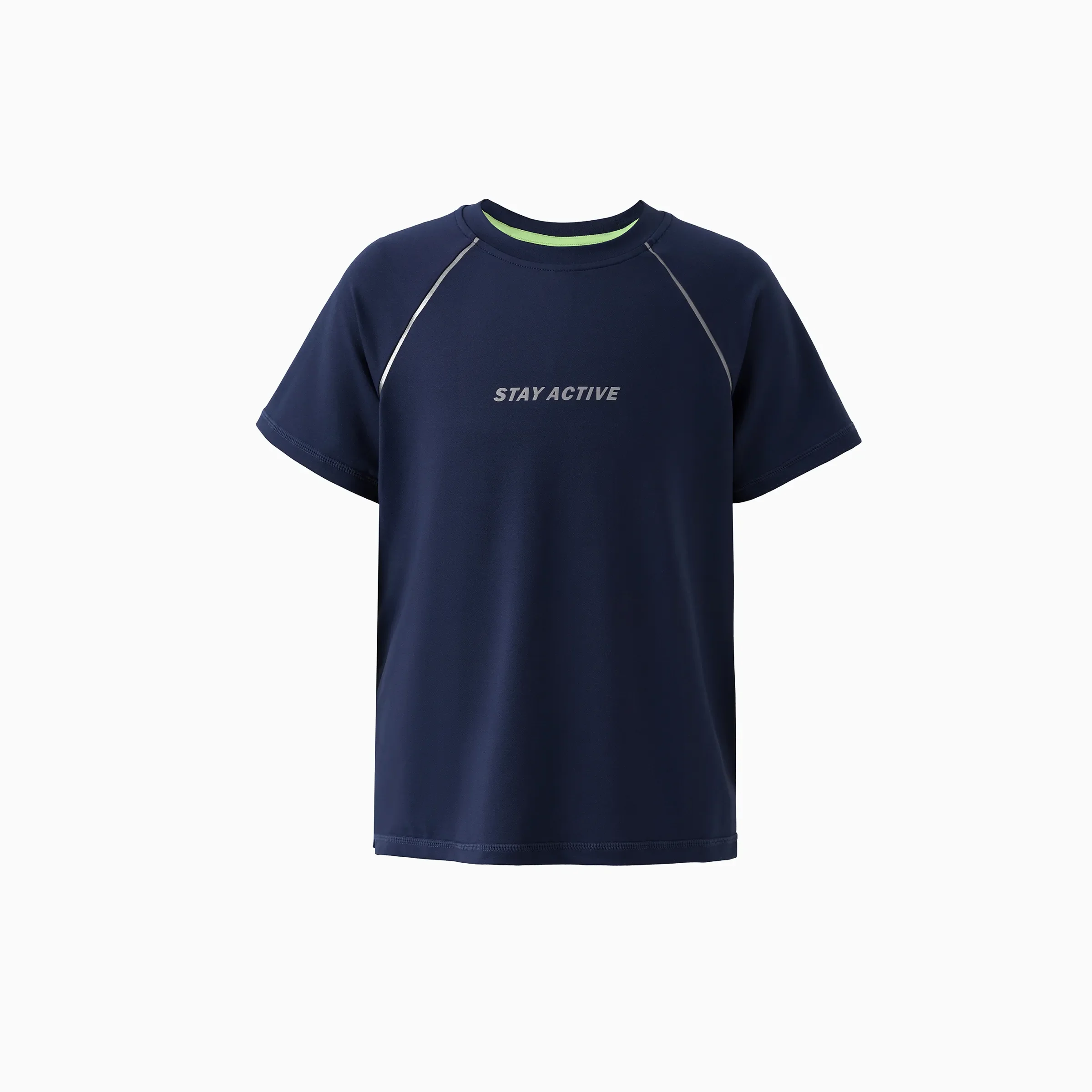 PatPat Lightflow Activewear Kid Boy Athletic Ultra Lightweight & Quick Dry Short Sleeve T-Shirt Deep Blue - Image 8