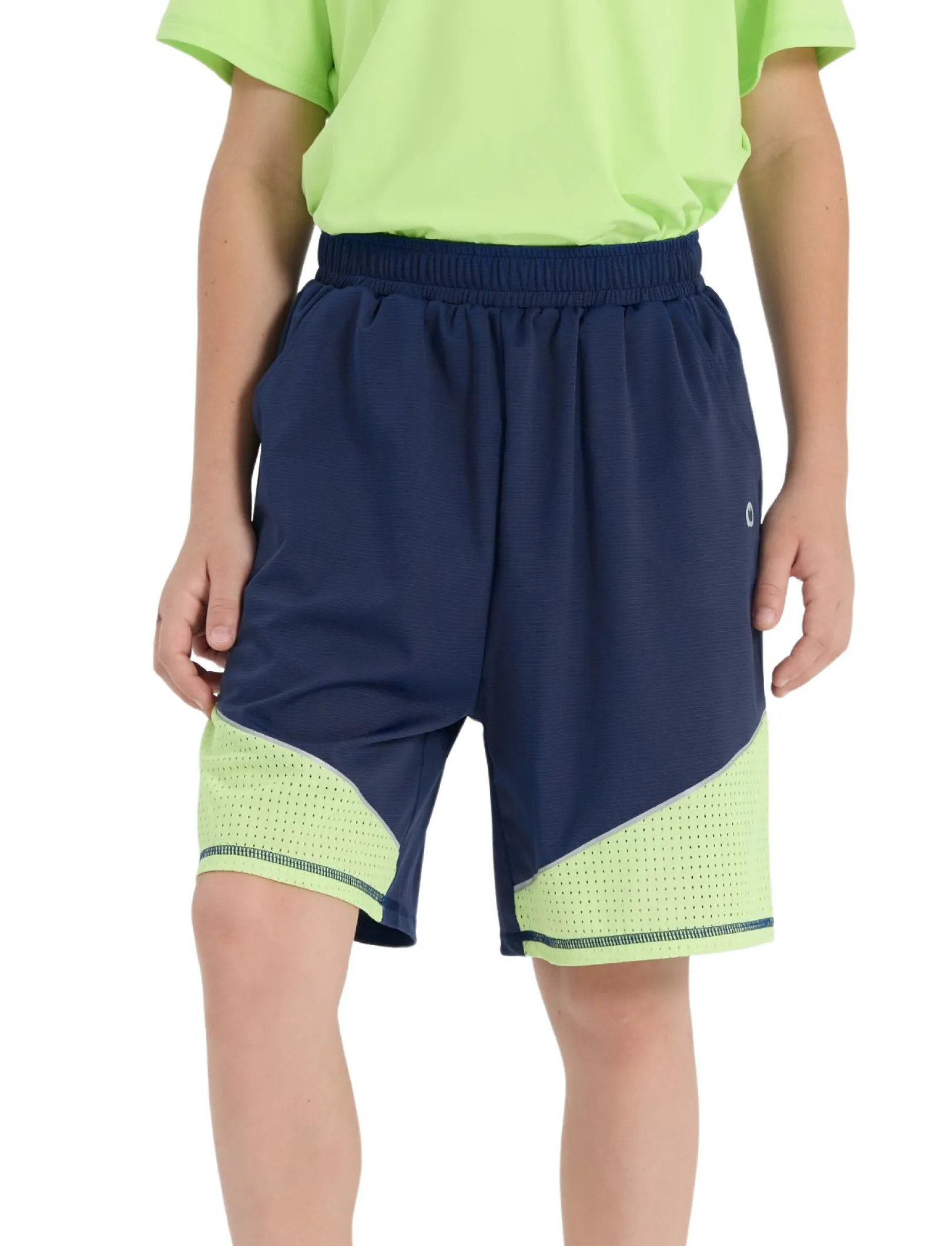 PatPat Rapidair activewear Kid Boy Athletic Quick-Dry Breathable Shorts with Pockets Deep Blue - Image 3