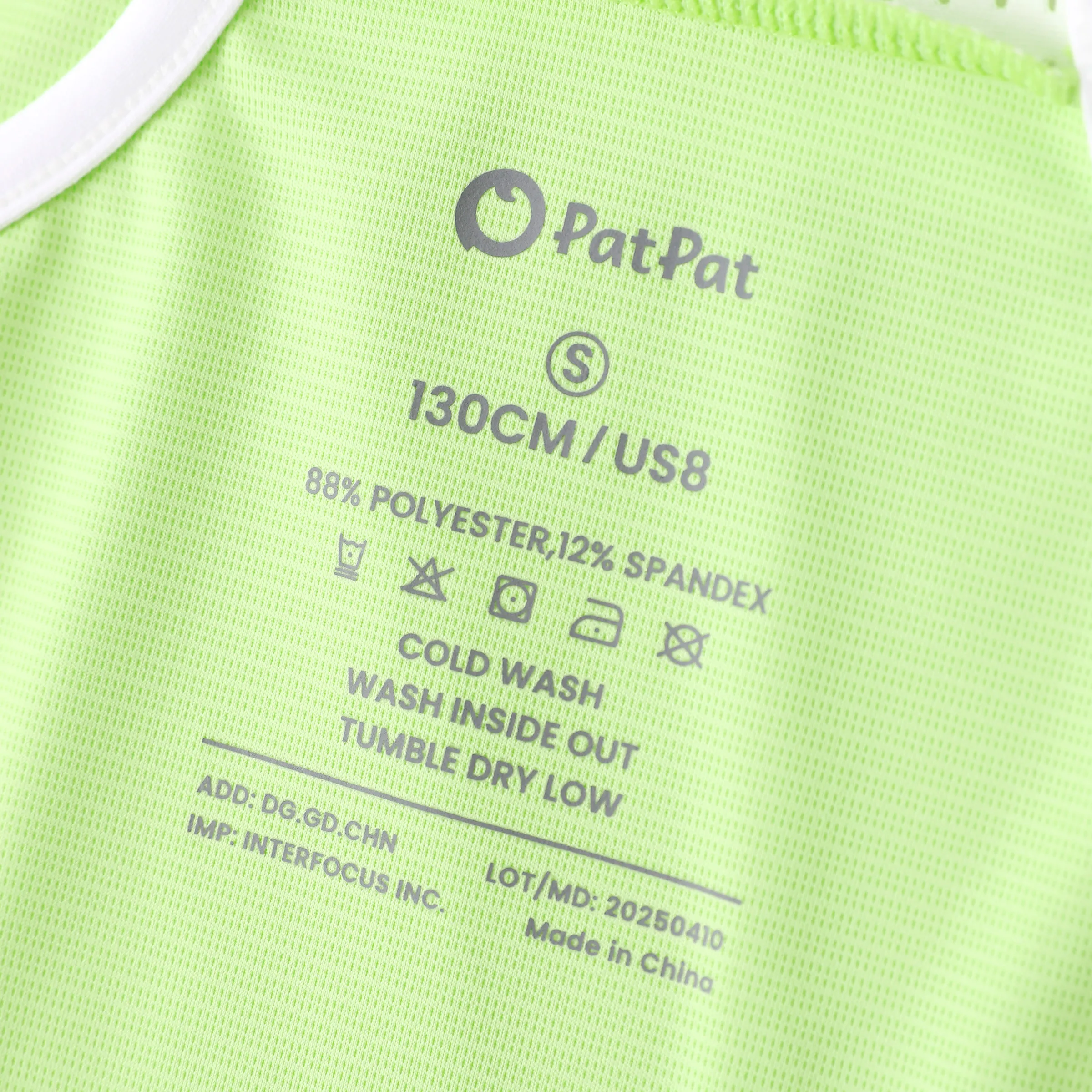 PatPat Rapidair activewear Kid Girl Tennis Dress with Headband & Shorts with Pockets Green - Image 5