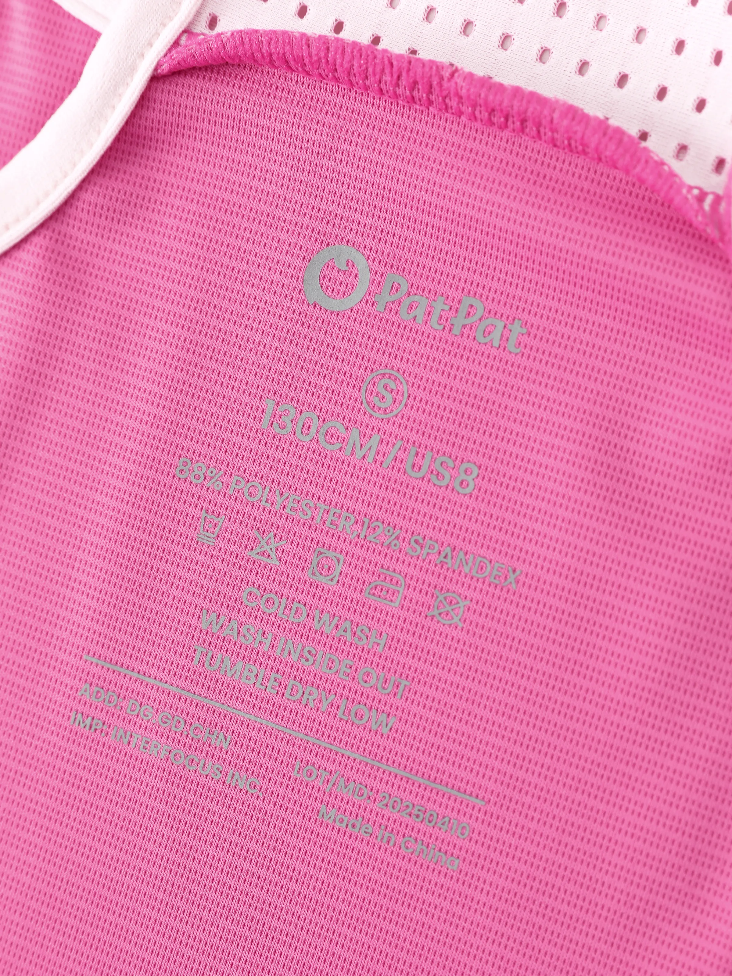 PatPat Rapidair activewear Kid Girl Tennis Dress with Headband & Shorts with Pockets Hot Pink - Image 5
