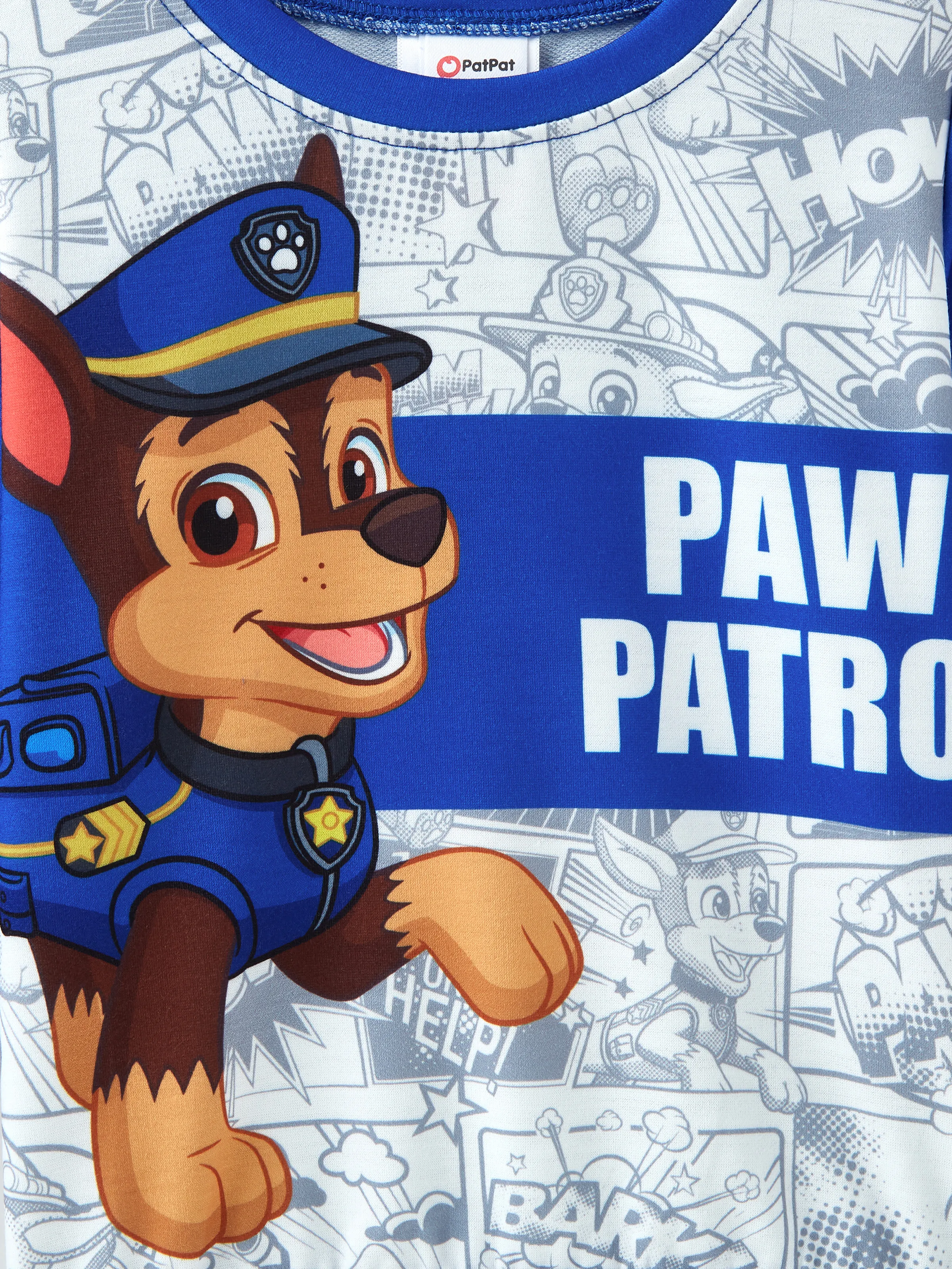 PAW Patrol 2pcs Toddler Boy Chase Pullover Sweatshirt with Pants Set Blue - Image 4
