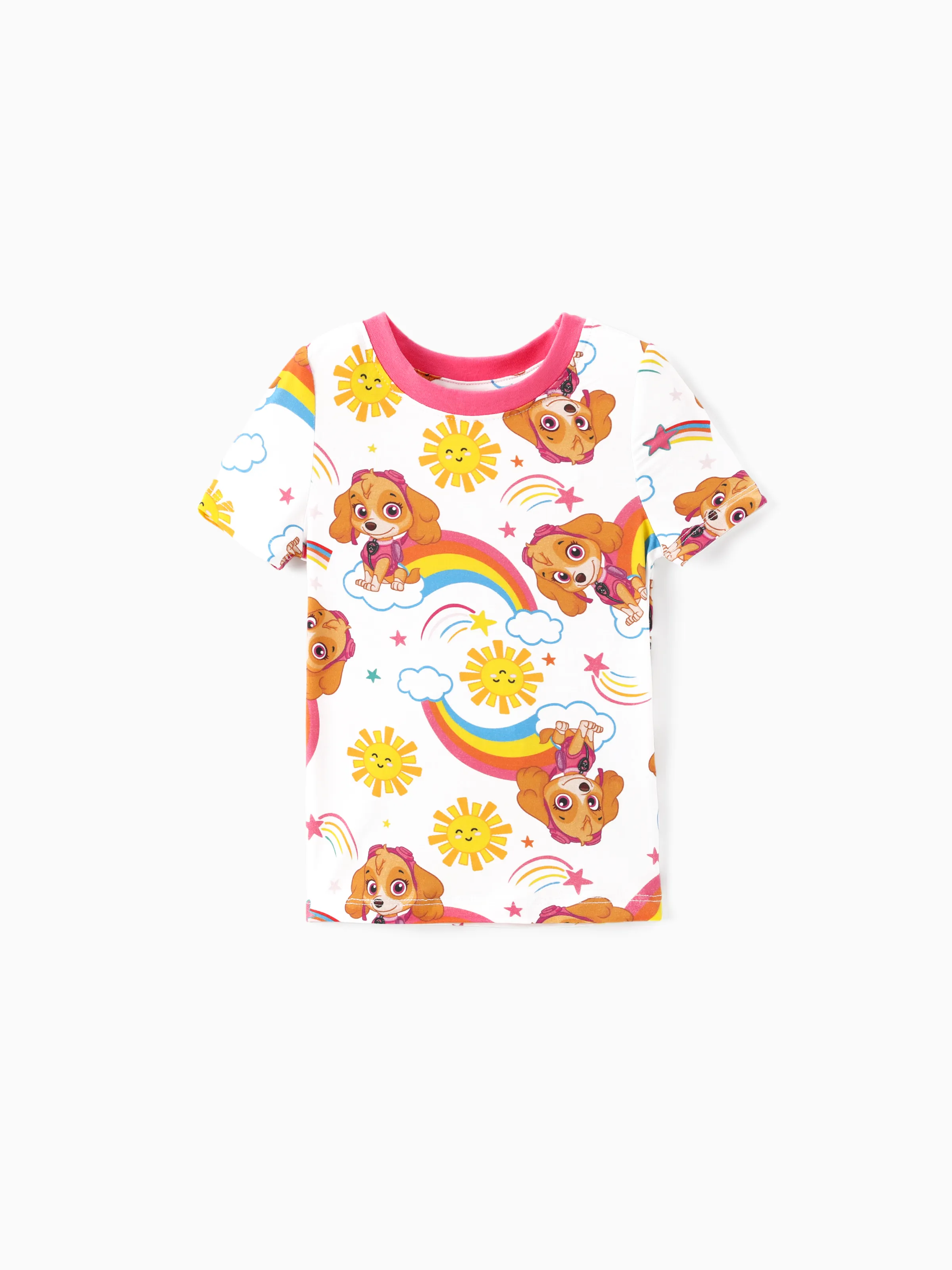 PAW Patrol Bamboo Toddler Girl 2pcs Skye Snug-Fitting Pajamas Set Pink - Image 3