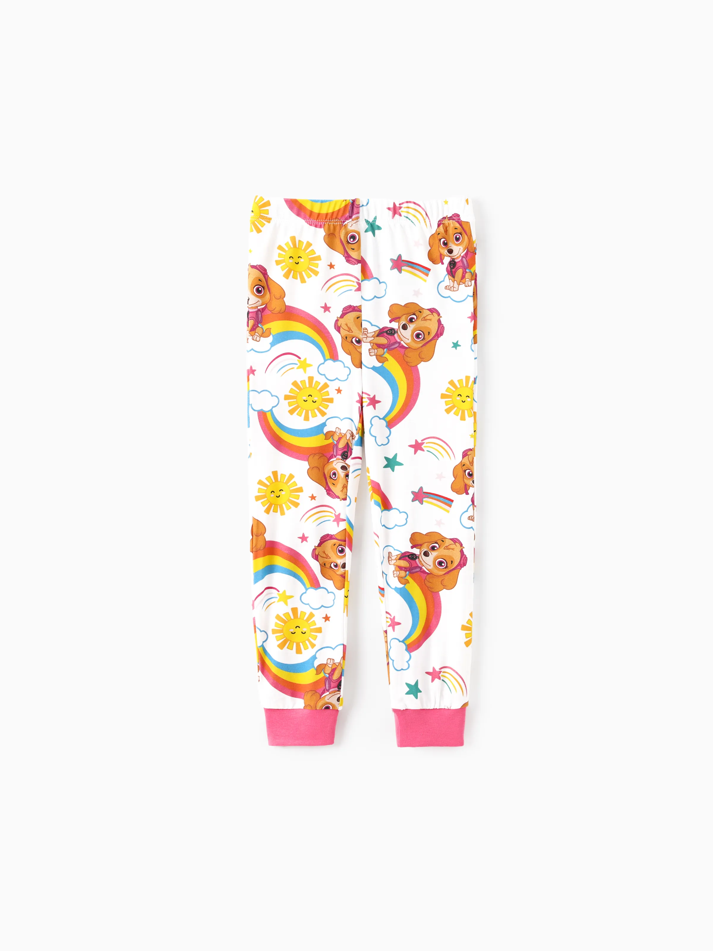 PAW Patrol Bamboo Toddler Girl 2pcs Skye Snug-Fitting Pajamas Set Pink - Image 4