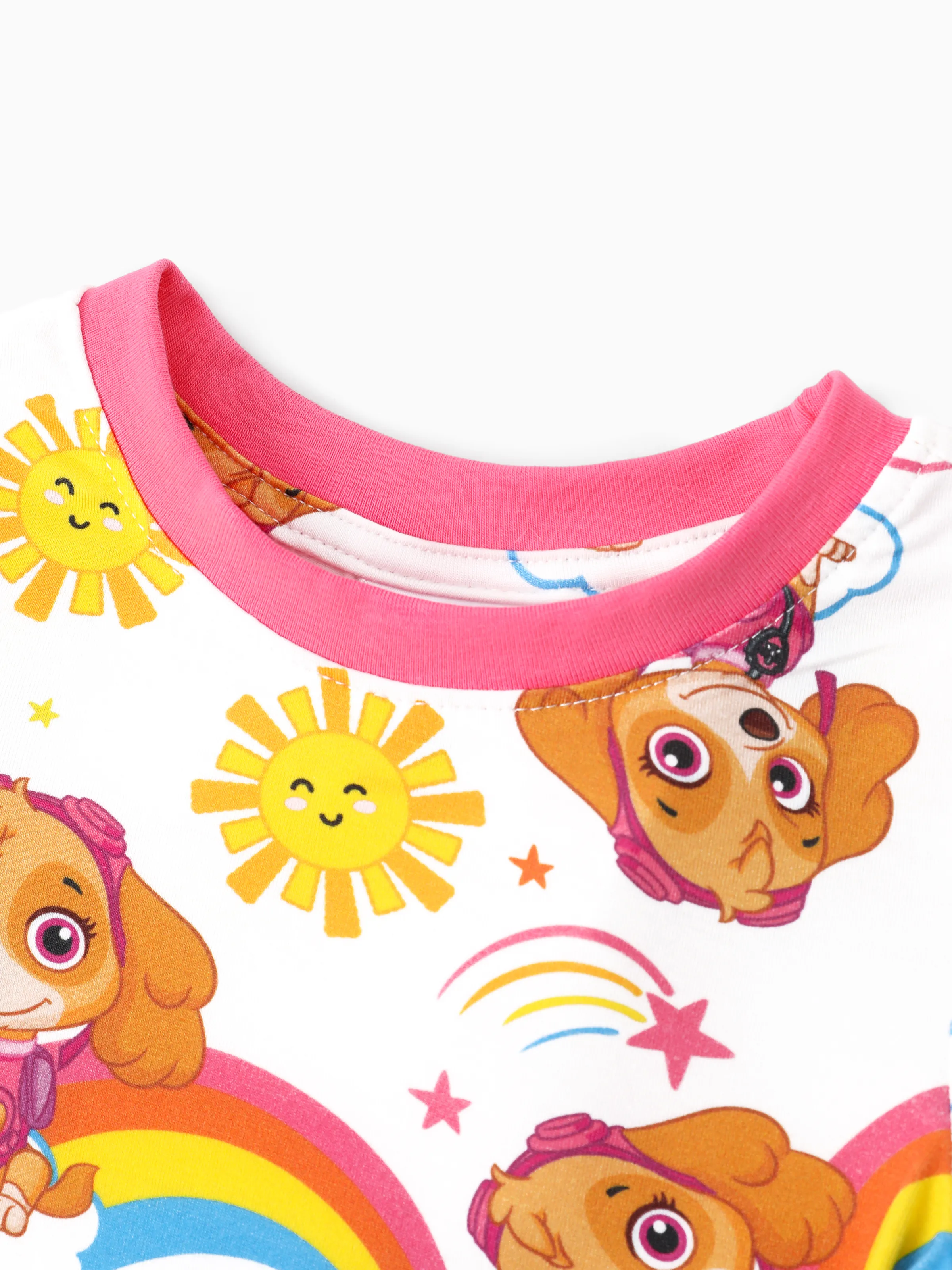 PAW Patrol Bamboo Toddler Girl 2pcs Skye Snug-Fitting Pajamas Set Pink - Image 5