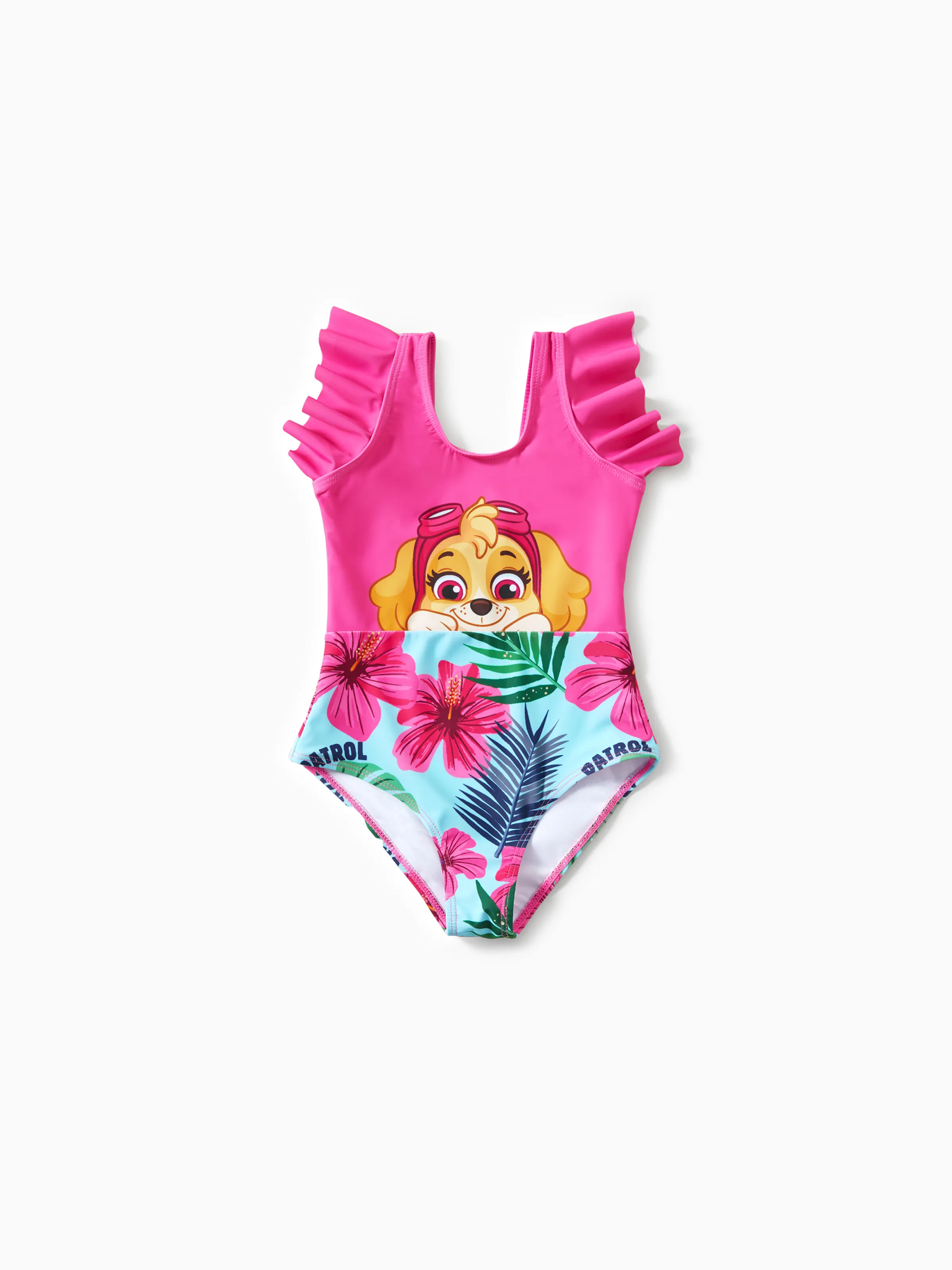 PAW Patrol Daddy & Daughter Large Flower All-over Print Swimsuit Roseo - Image 7