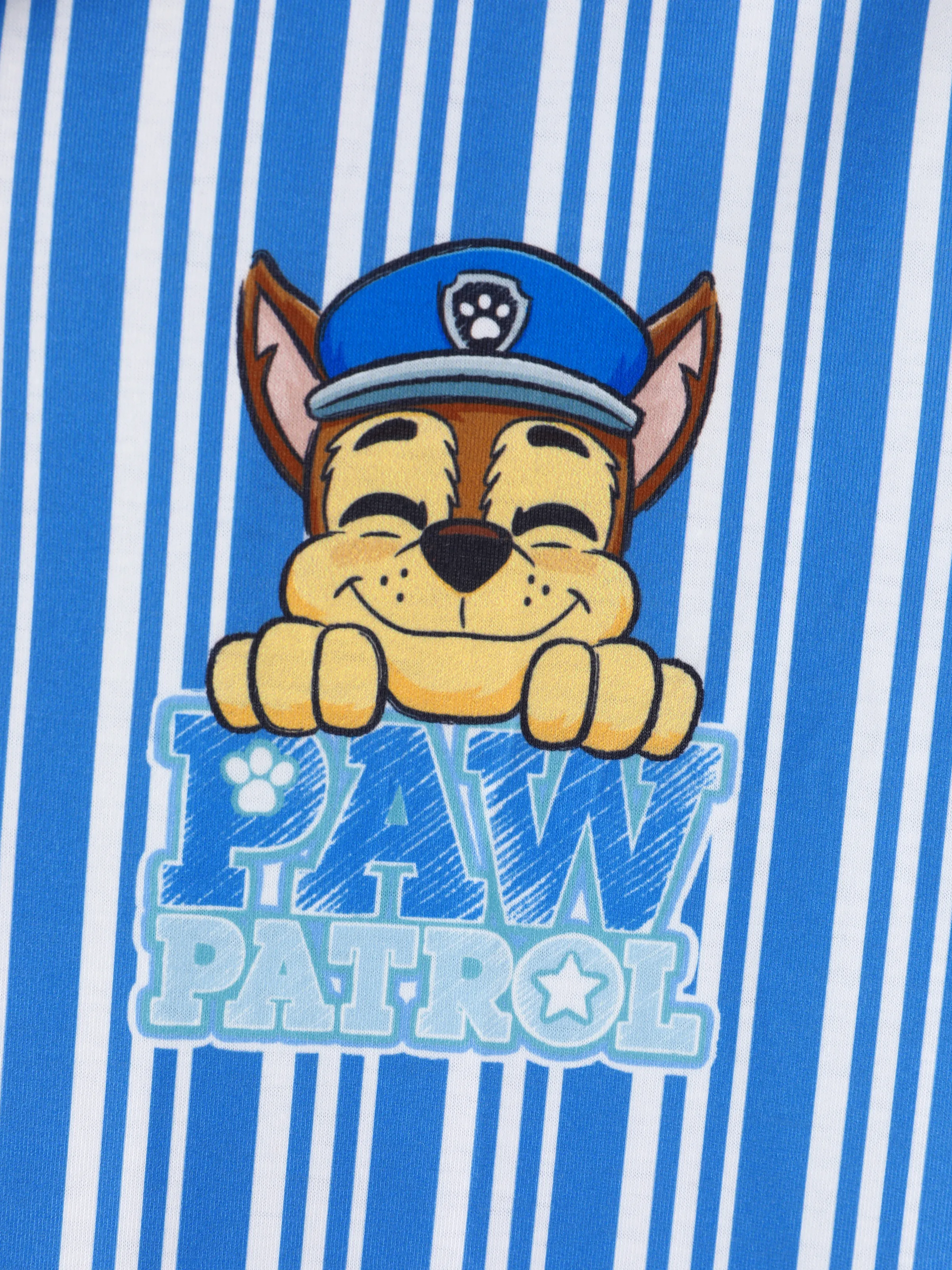 PAW Patrol Daddy & Son Casual Stripe Lapel Pajamas Sets with Flame Resistant Color block - Image 5