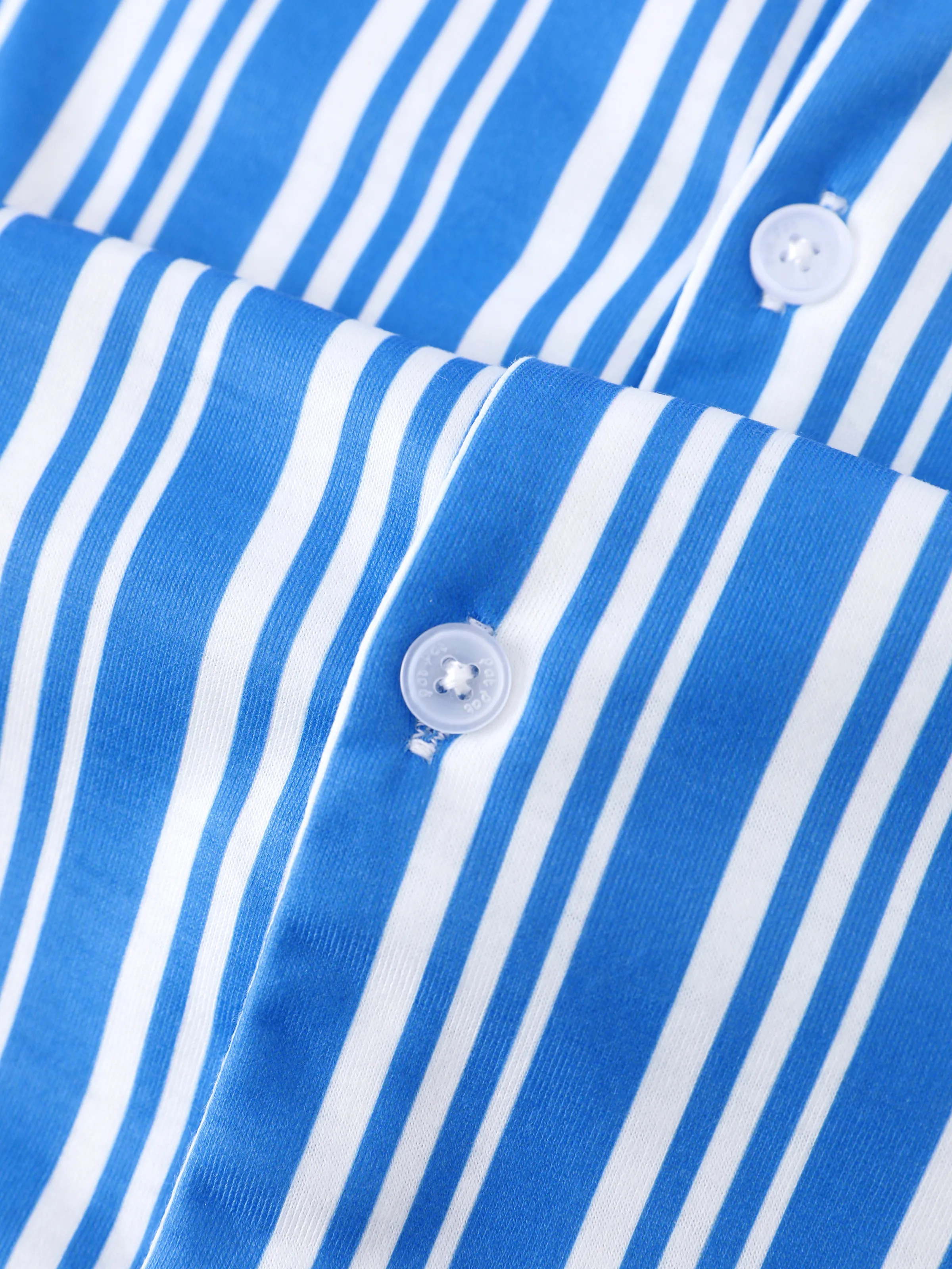 PAW Patrol Daddy & Son Casual Stripe Lapel Pajamas Sets with Flame Resistant Color block - Image 7