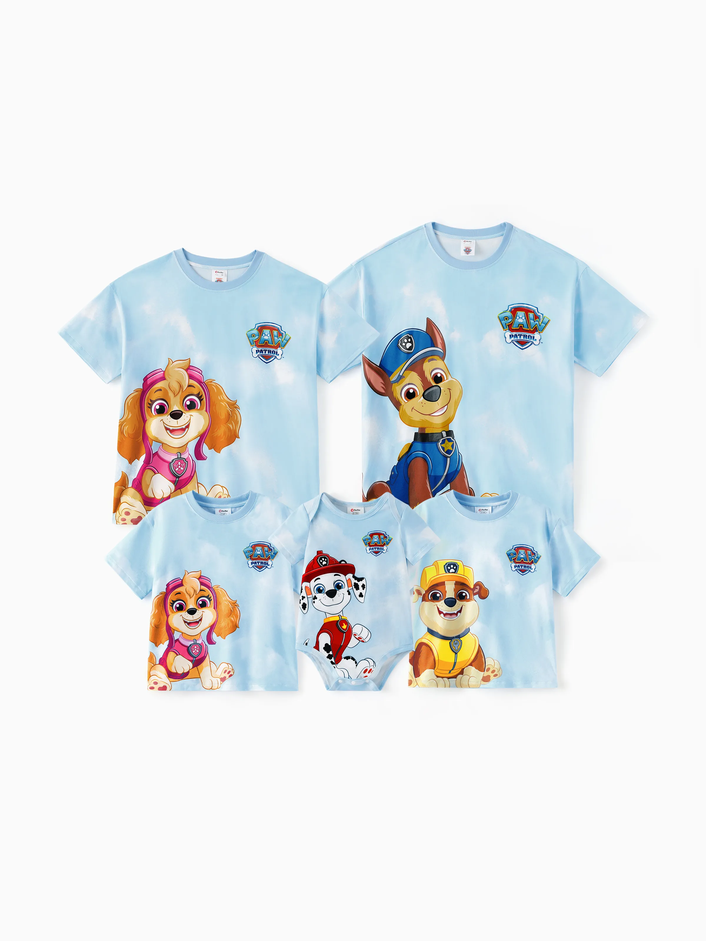 PAW Patrol Daddy & Son Casual Tie-dye Printed Tee Multi-color - Image 3